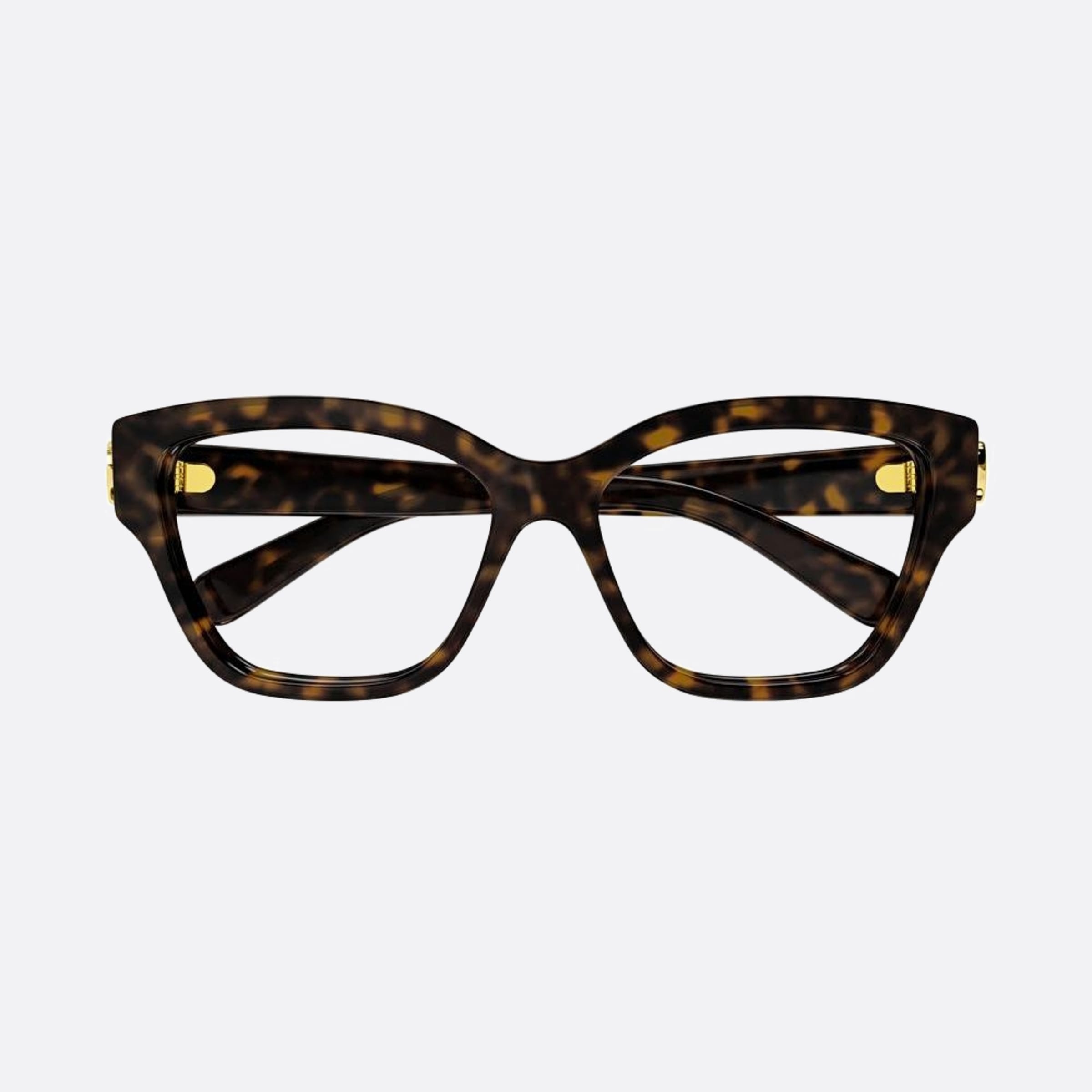 Gucci 53mm Havana Cat Eye Woman Eyeglasses - Detail View