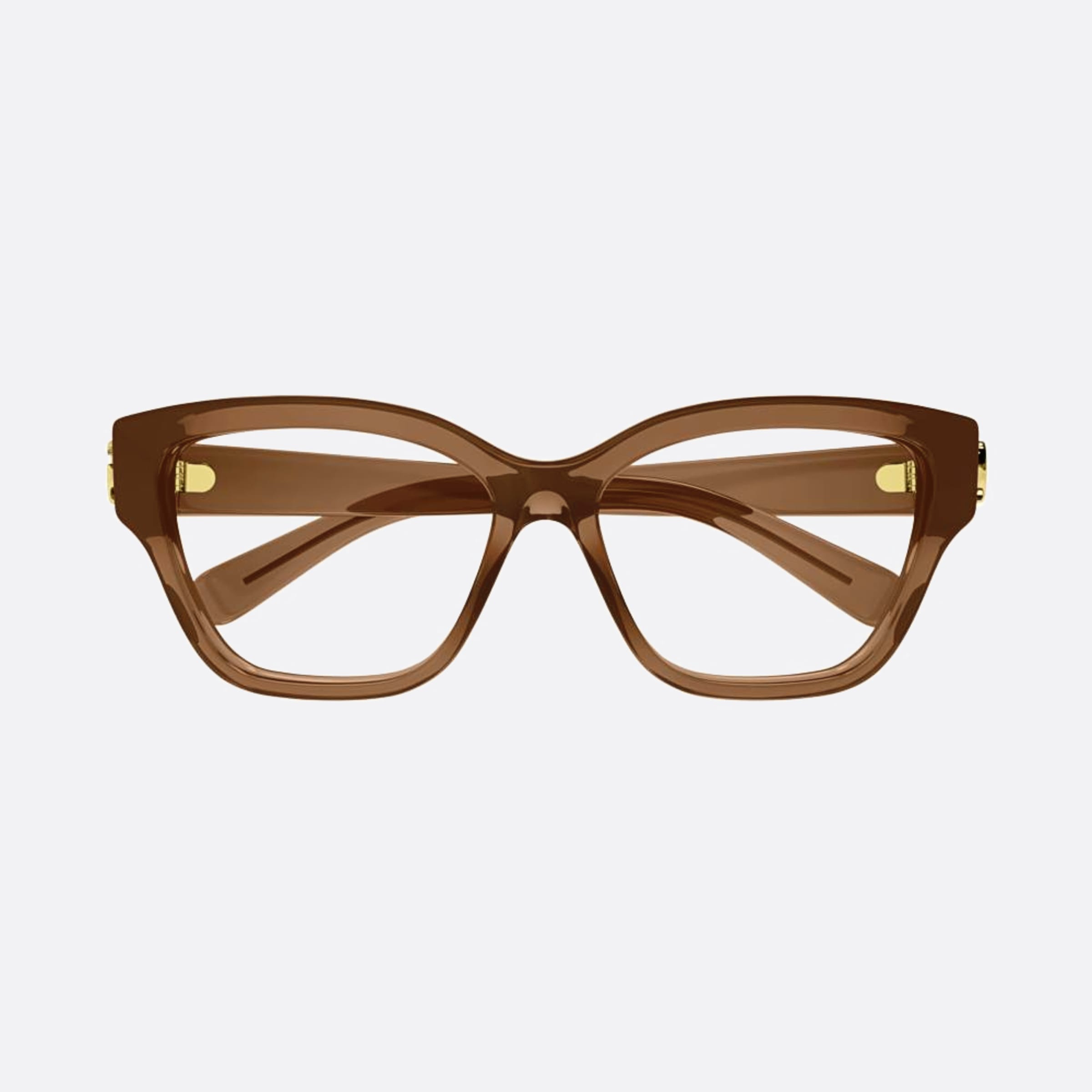 Gucci 53mm Brown Cat Eye Woman Eyeglasses - Main View