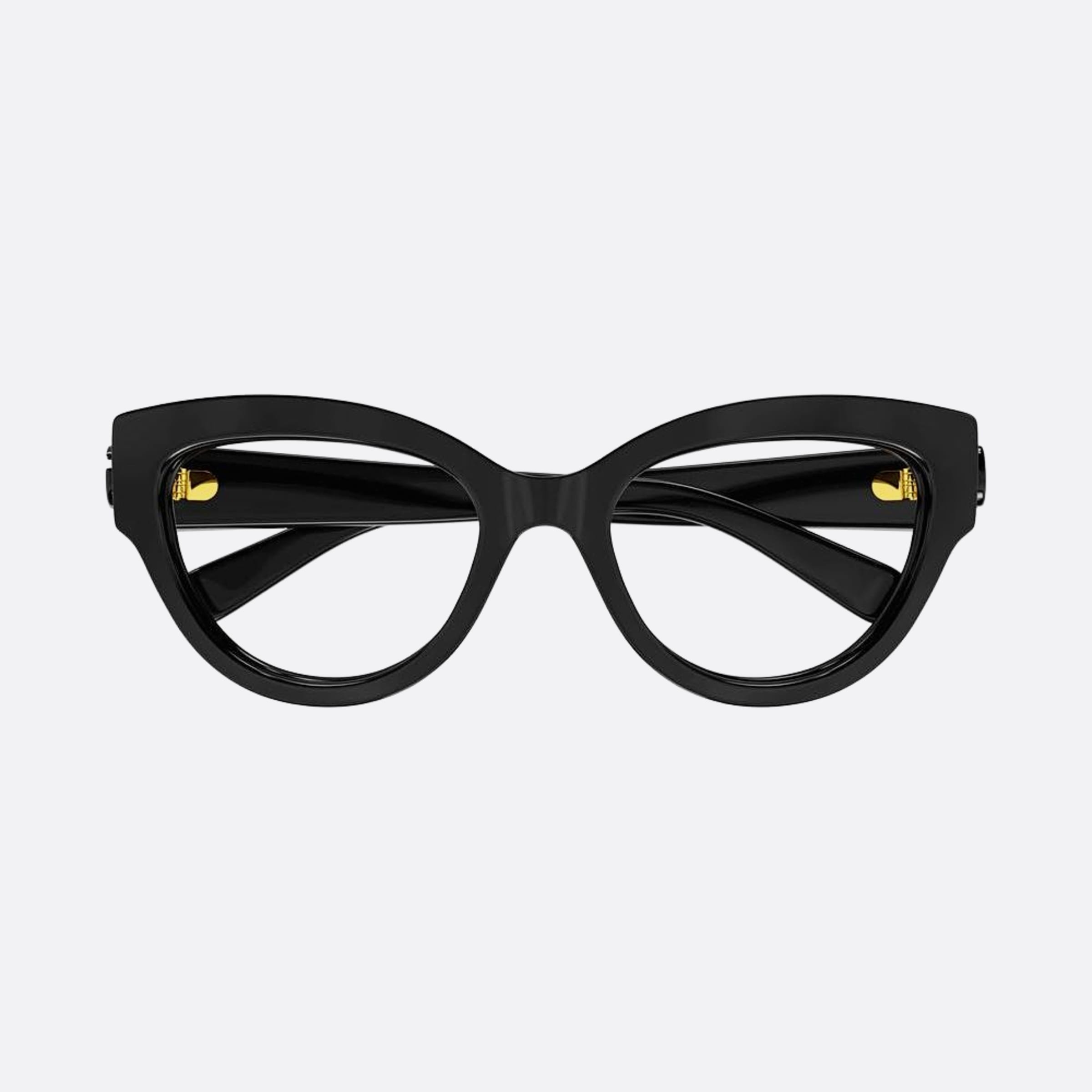 Gucci 51mm Black Cat Eye Woman Eyeglasses - Detail View