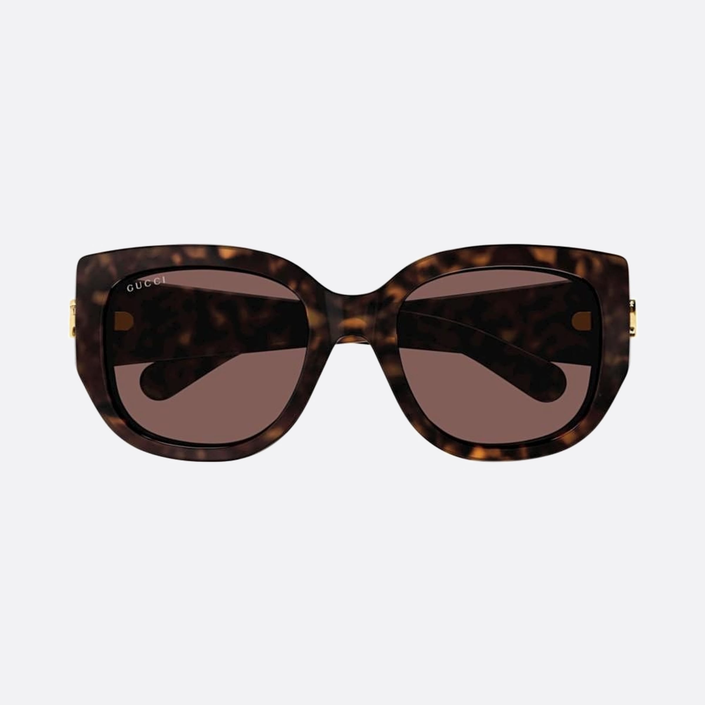 Gucci 52mm Gg1599sa Havana Round Woman Sunglasses - Main View