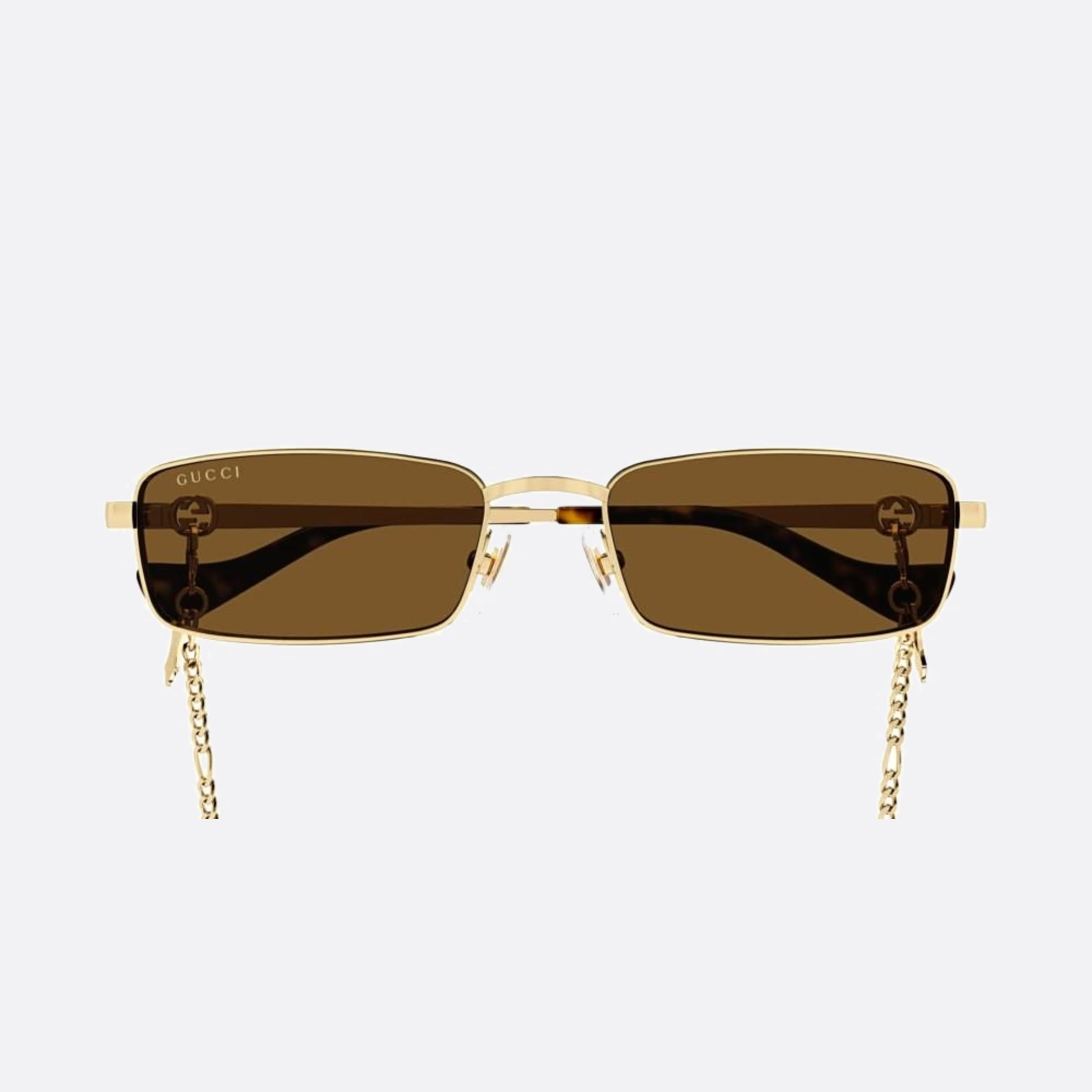 Gucci 56mm Ase Gold Squared Woman Sunglasses - Main View