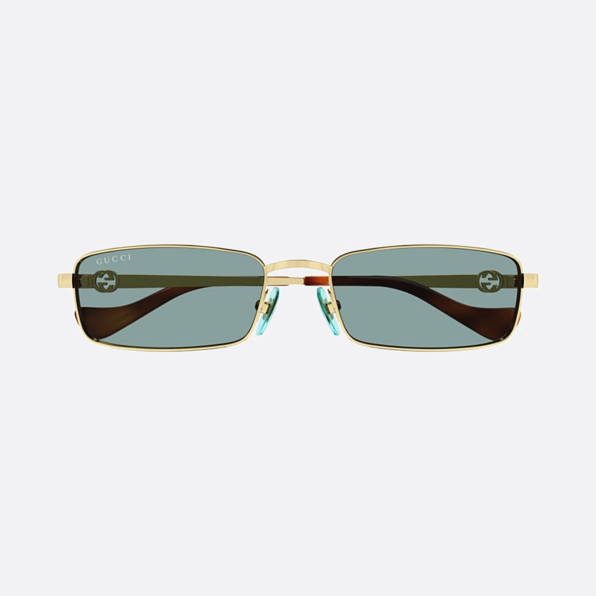 Gucci 56mm Gold Squared Woman Sunglasses - Main View