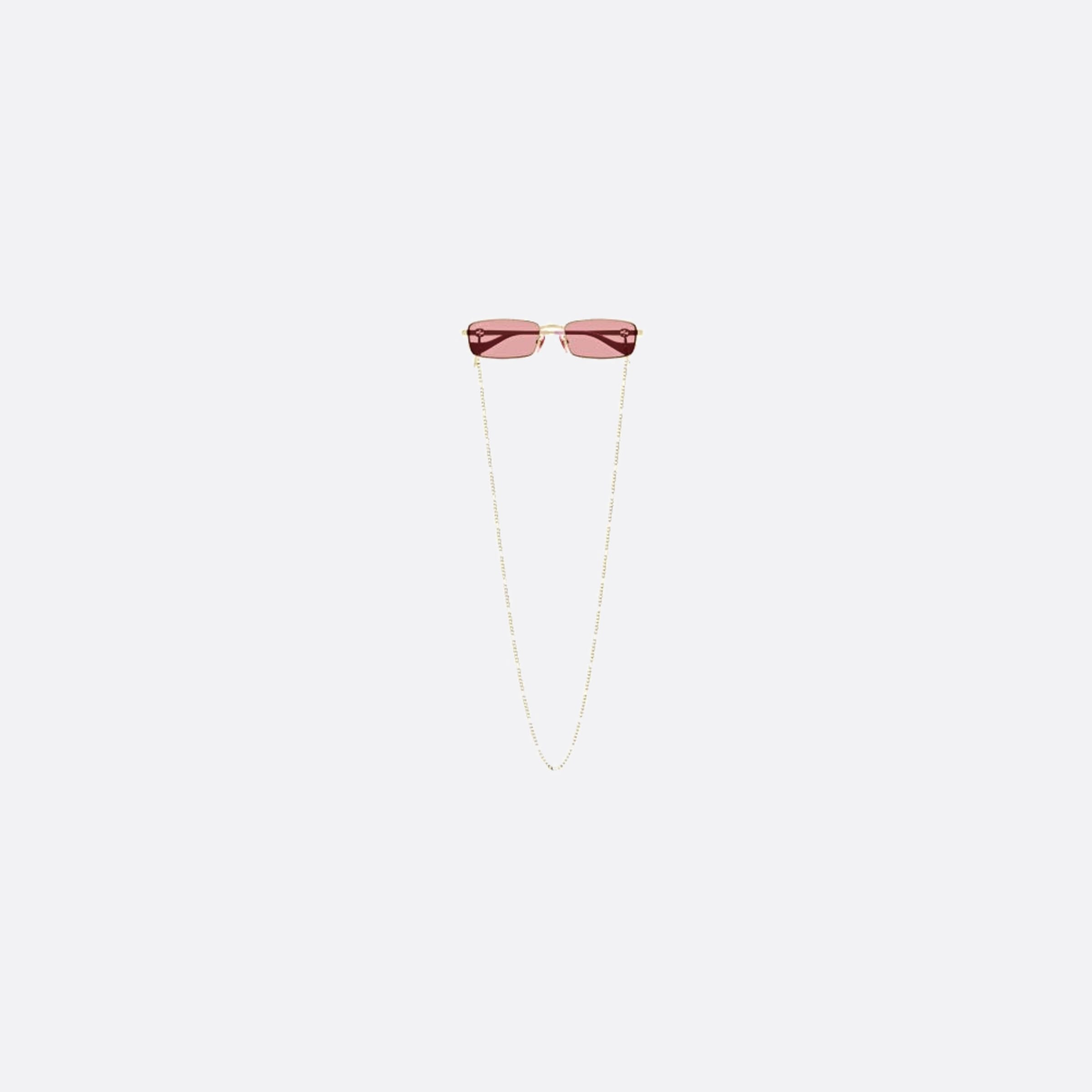 Gucci 56mm Gold Squared Woman Sunglasses - Additional Angle