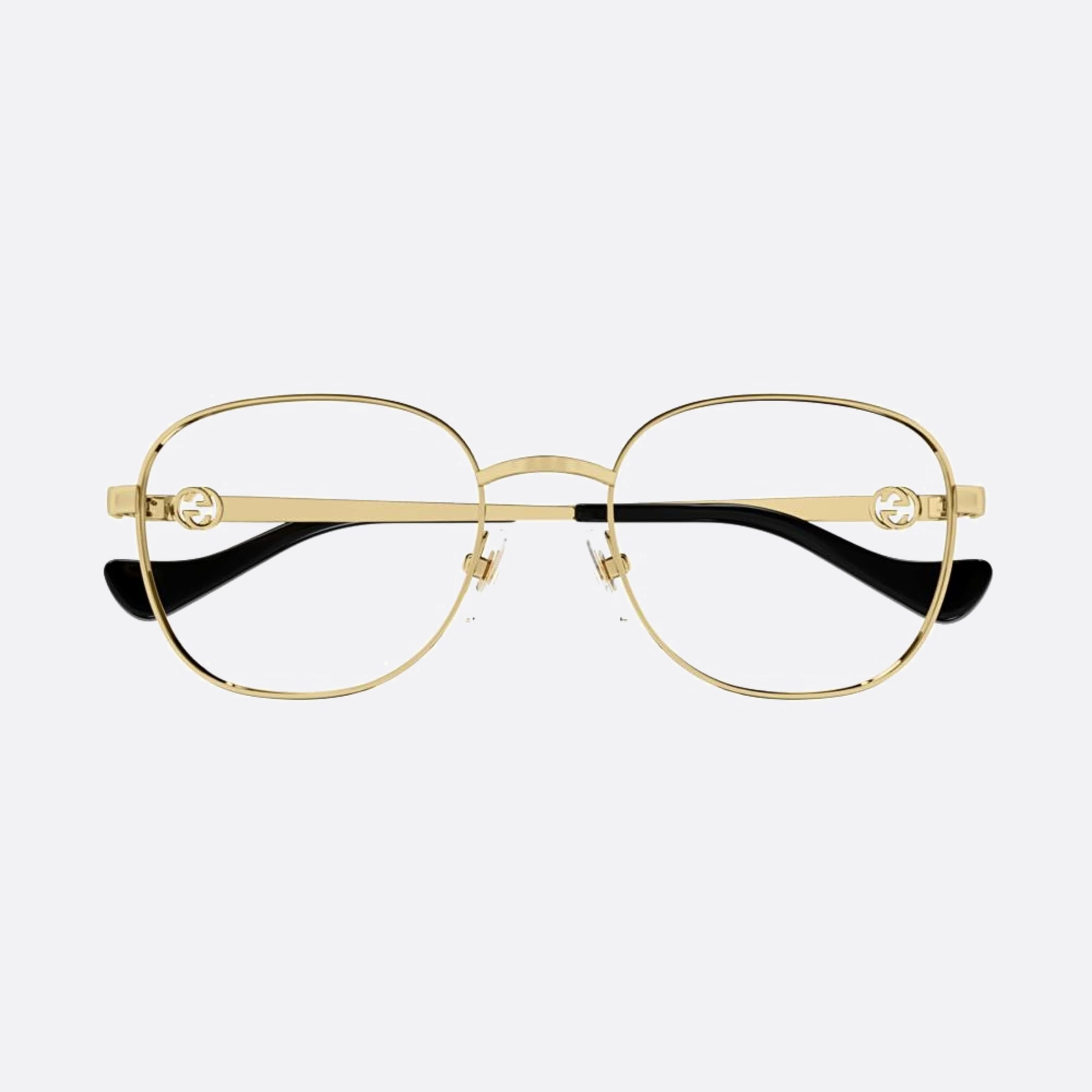 Gucci 53mm Gold Round Woman Eyeglasses - Main View