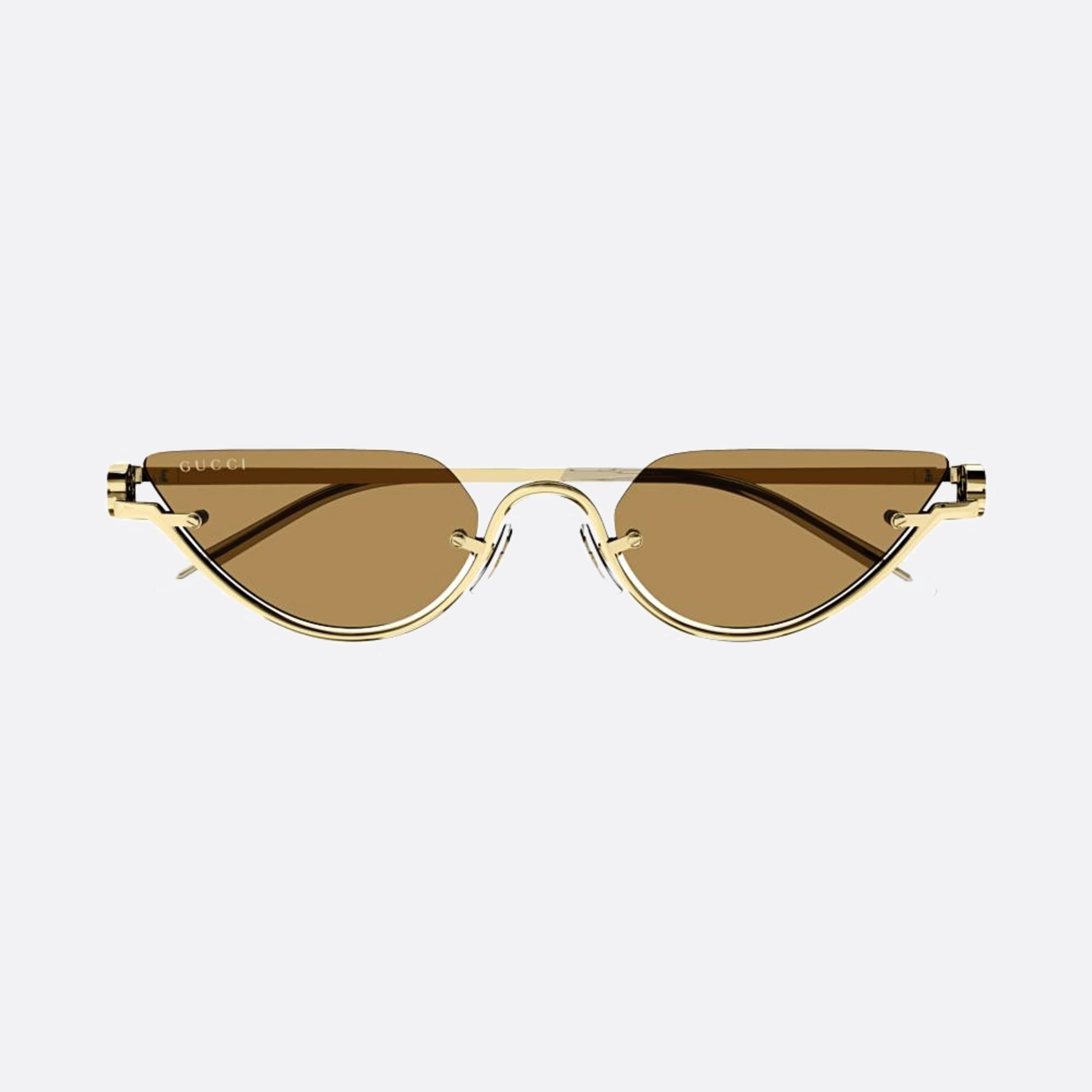 Gucci 53mm Ase Gold Cat Eye Woman Sunglasses - Main View