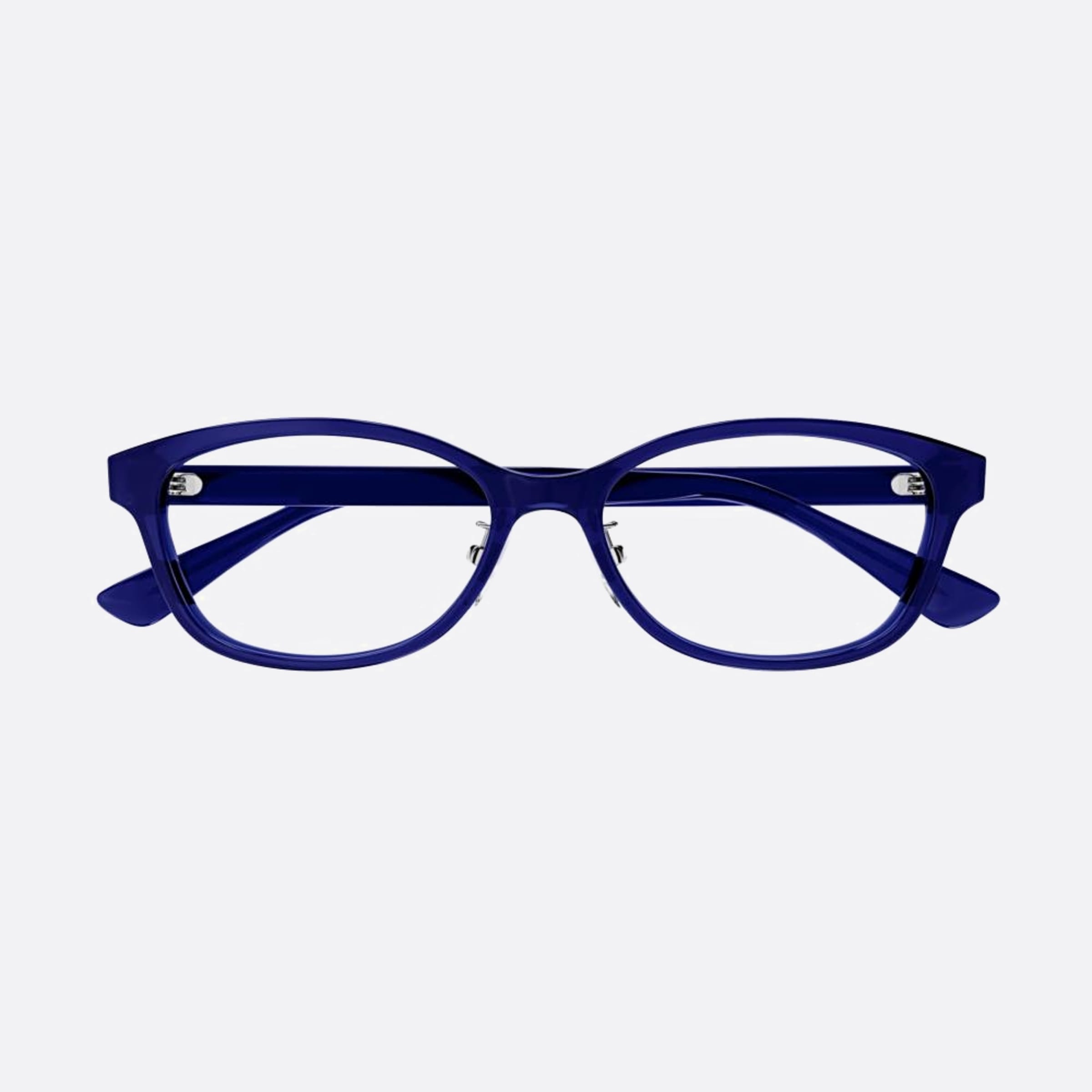 Gucci 54mm Gg1612oj Blue Round Unisex Eyeglasses - Main View