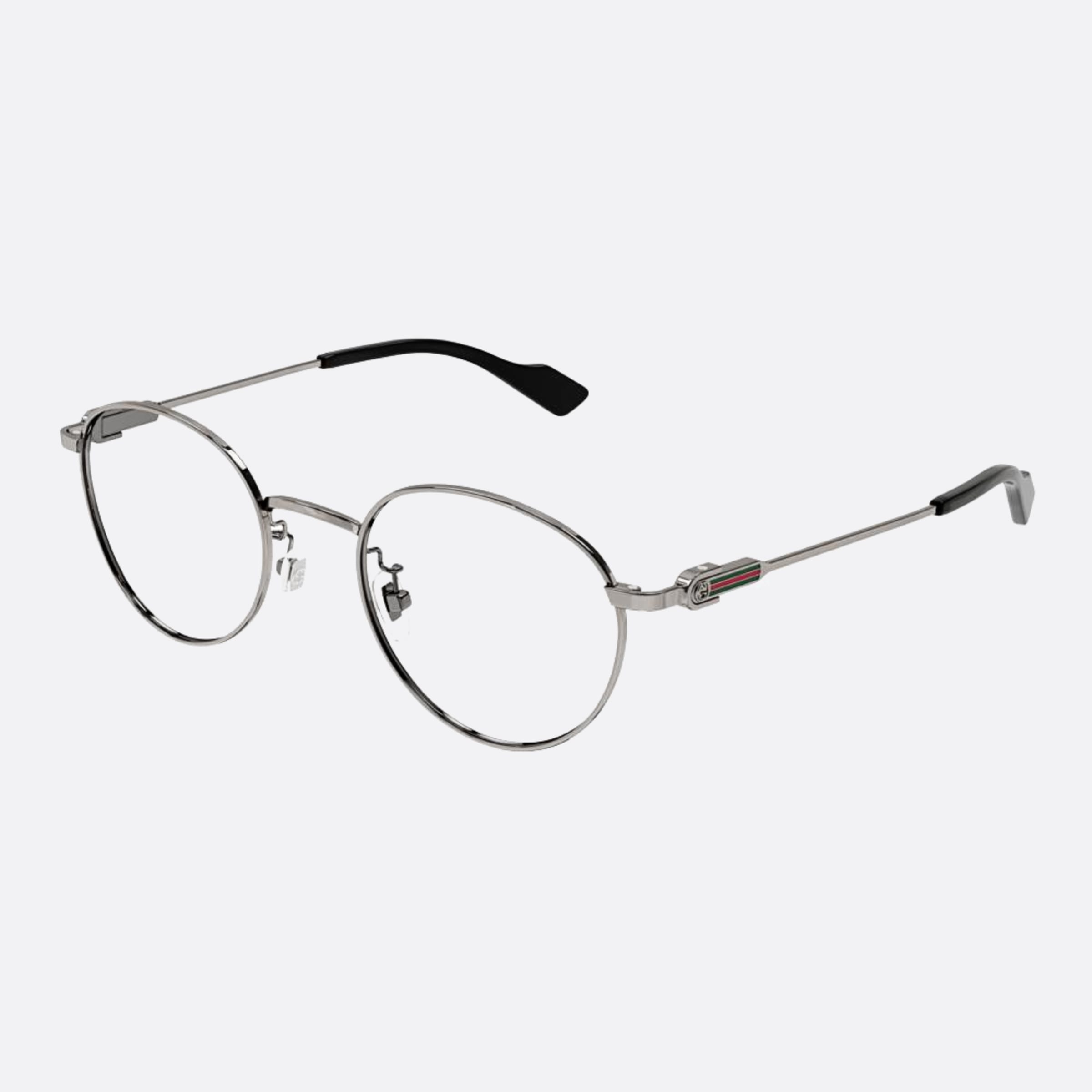 Gucci 49mm Gg1613oj Silver Round Women Eyeglasses - Side View