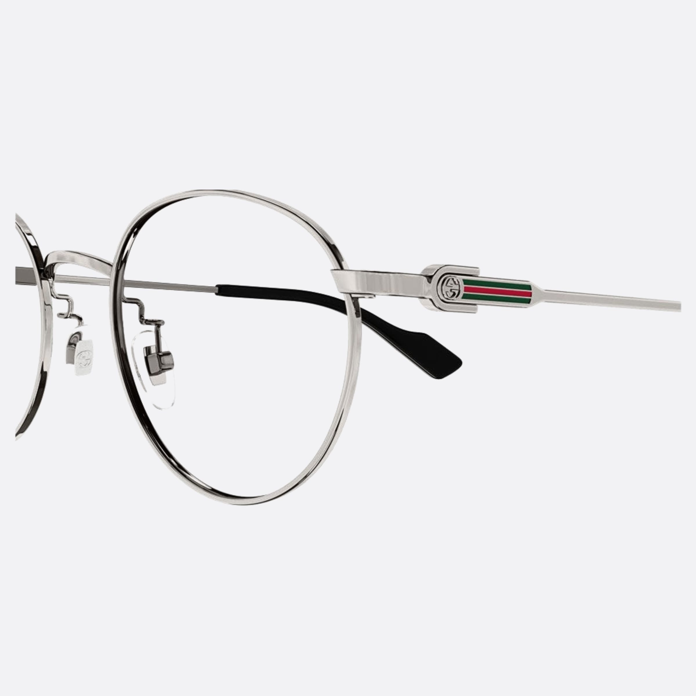 Gucci 49mm Gg1613oj Silver Round Women Eyeglasses - Detail View