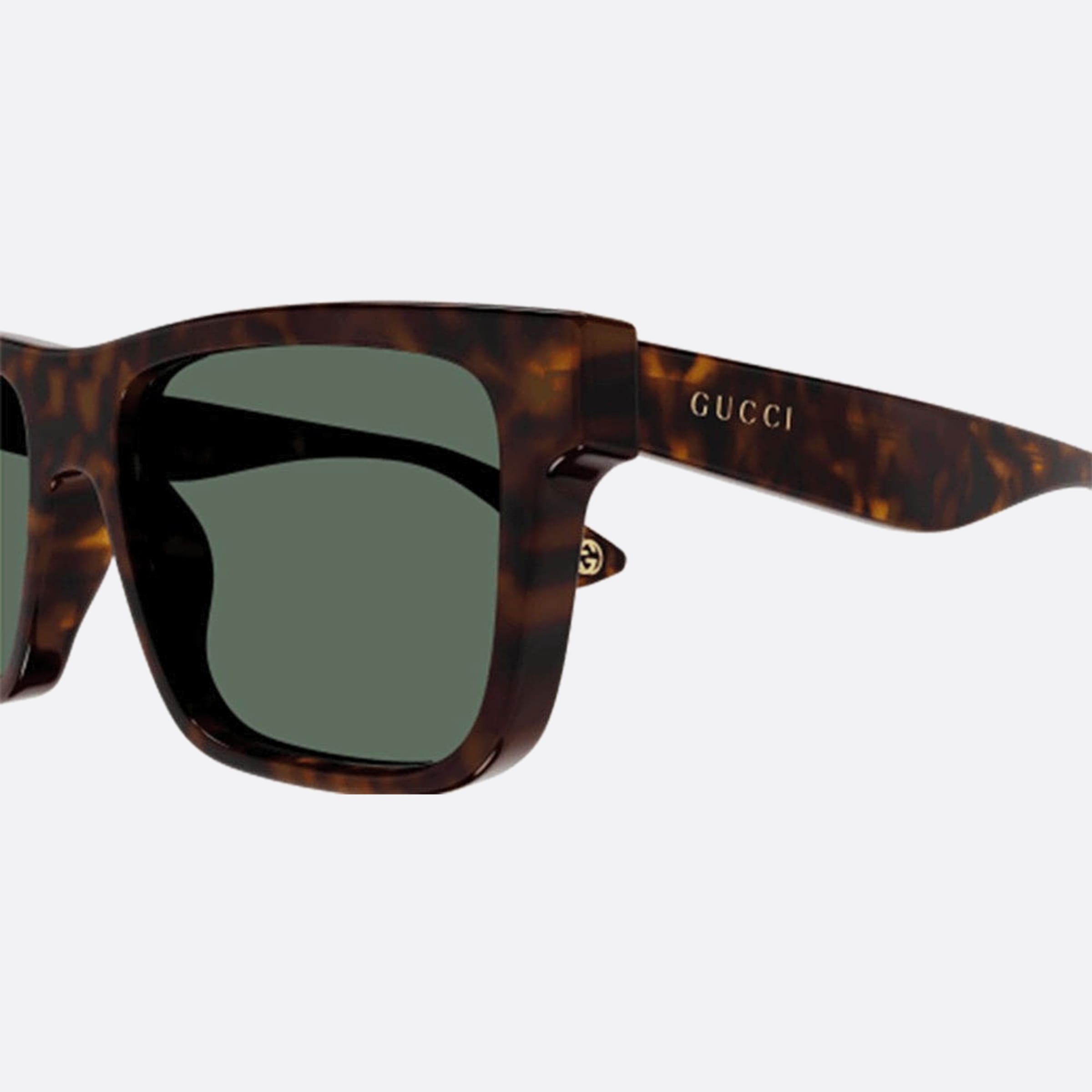 Gucci 56mm Gg1618sa Asq Havana Squared Men Sunglasses - Detail View