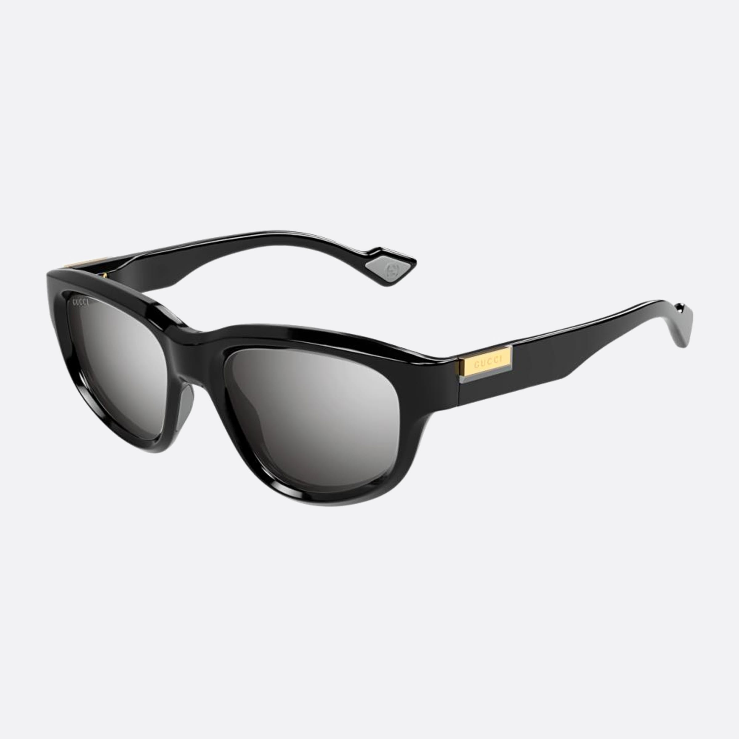 Gucci 53mm Bksi Black Cat Eye Man Sunglasses - Side View