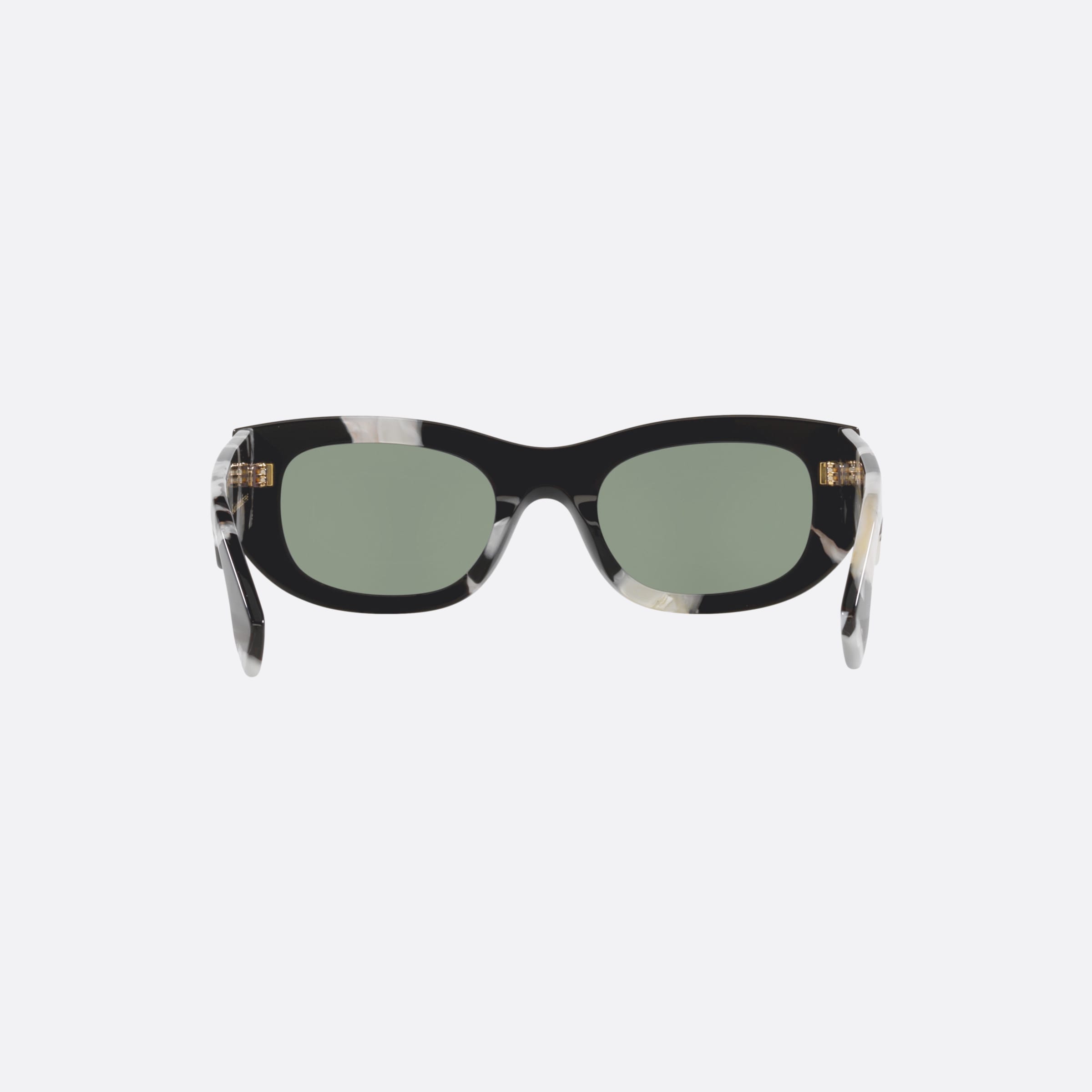 Gucci 51mm Black Round Unisex Sunglasses - Side View