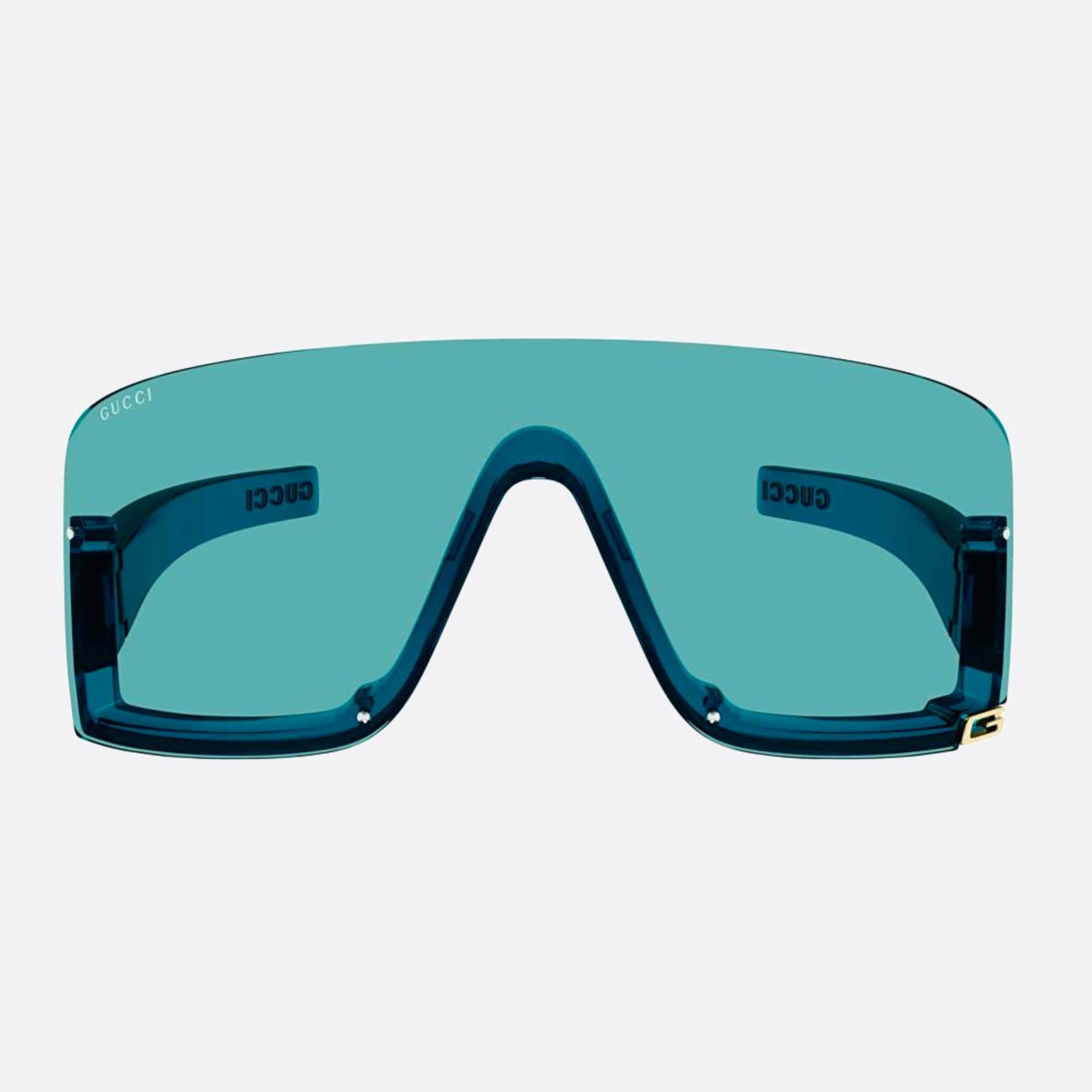 Gucci 99mm Blue Shield Women Sunglasses - Main View