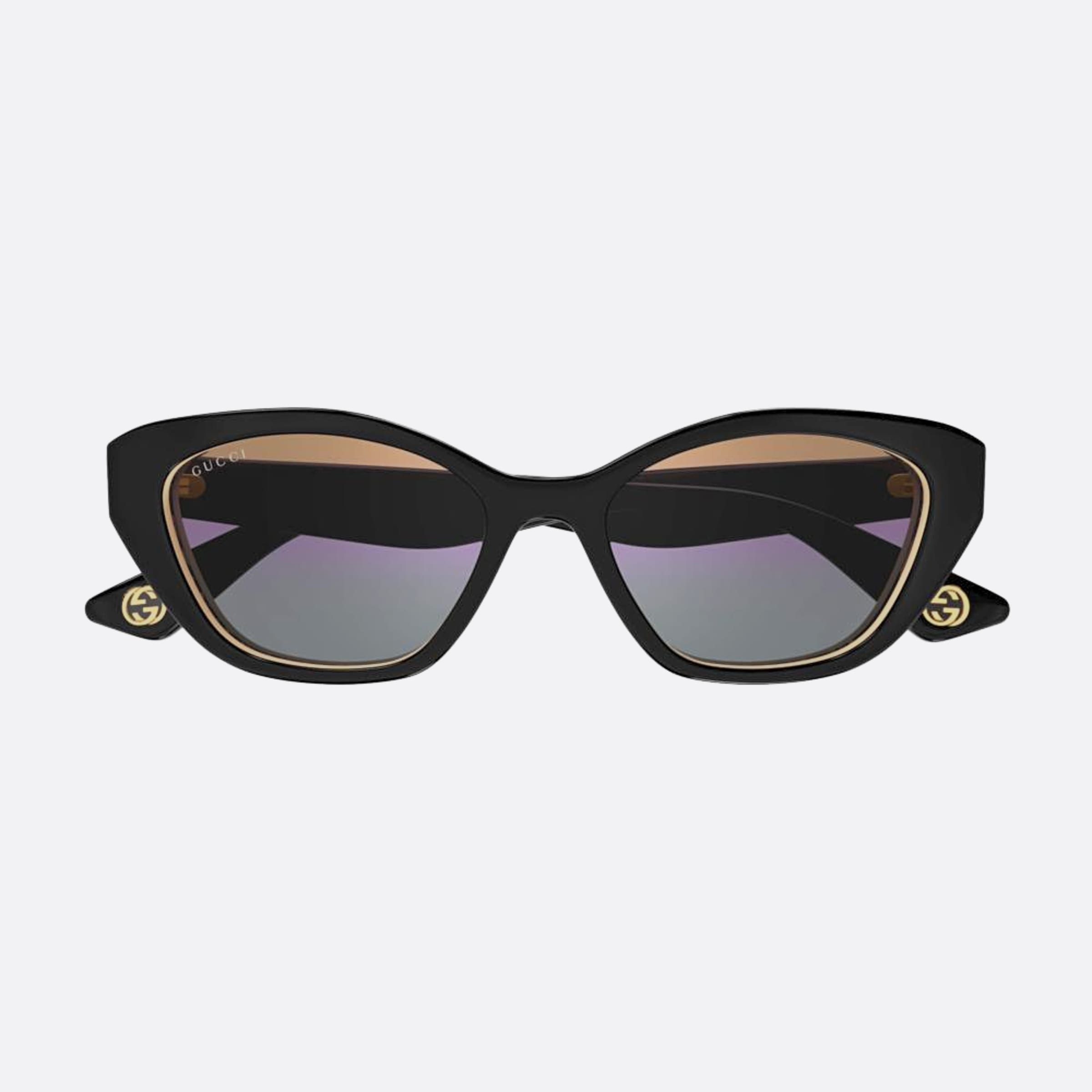 Gucci 55mm Gg1638sa Bwm Black Cat Eye Women Sunglasses - Main View