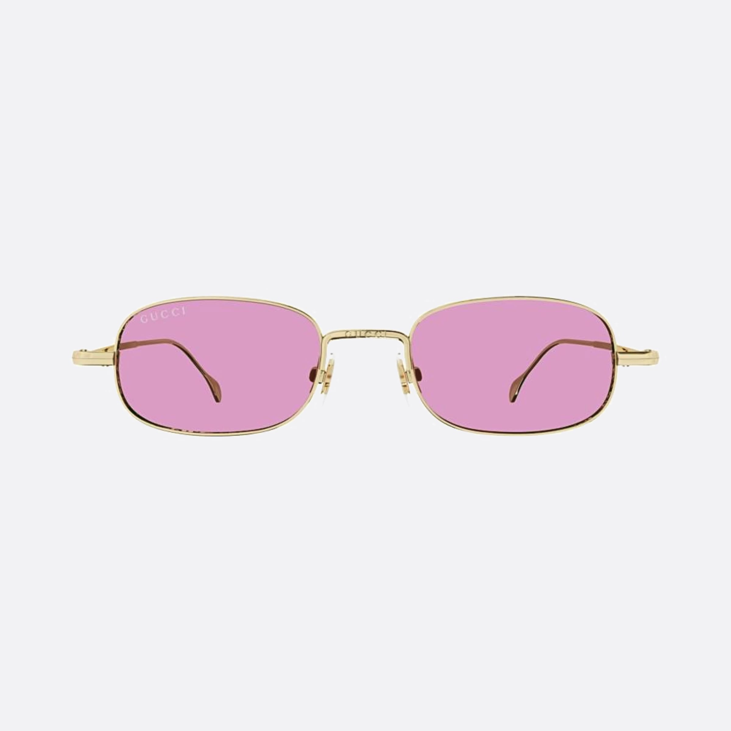 Gucci 45mm Gpk Gold Squared Man Sunglasses - Main View