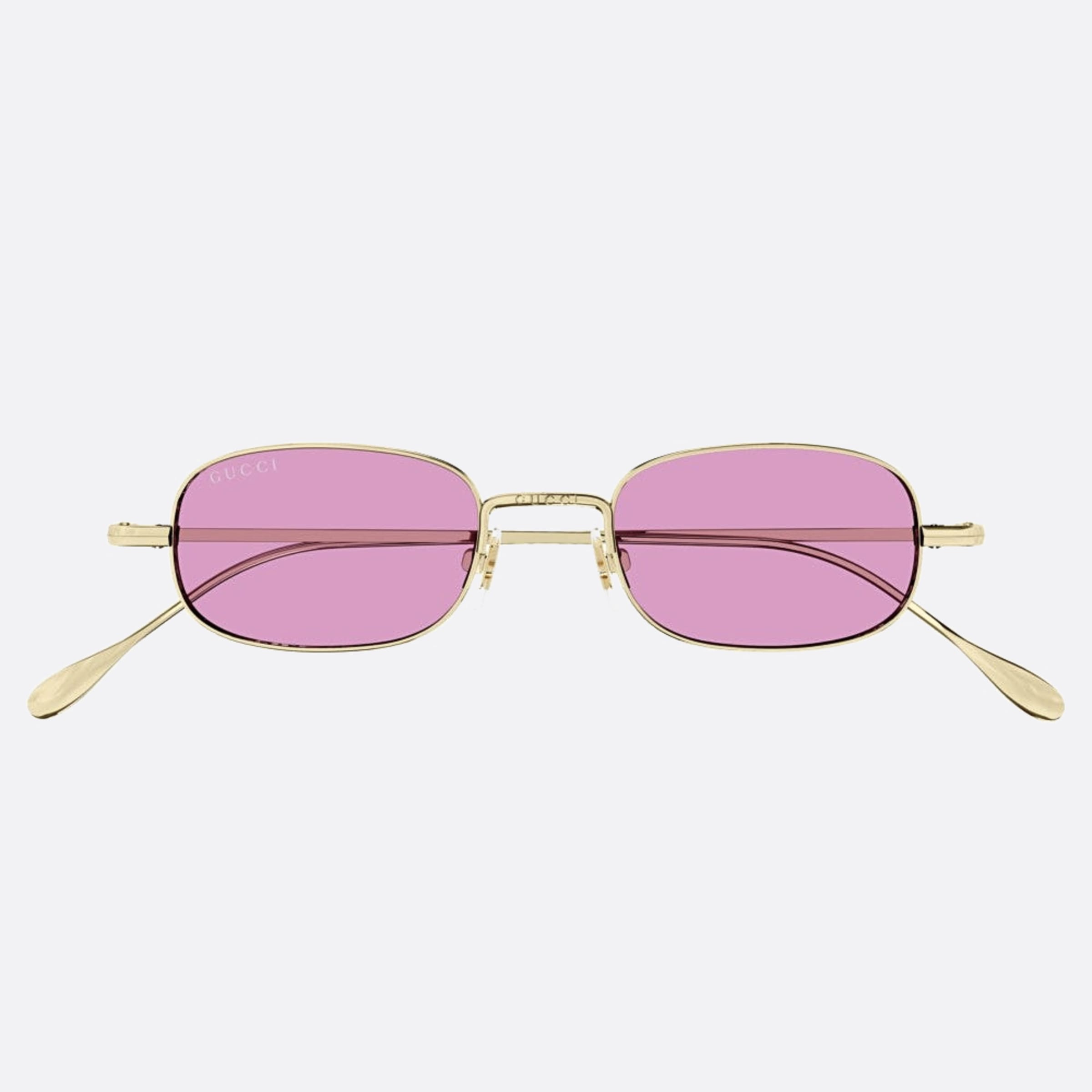 Gucci 45mm Gpk Gold Squared Man Sunglasses - Detail View