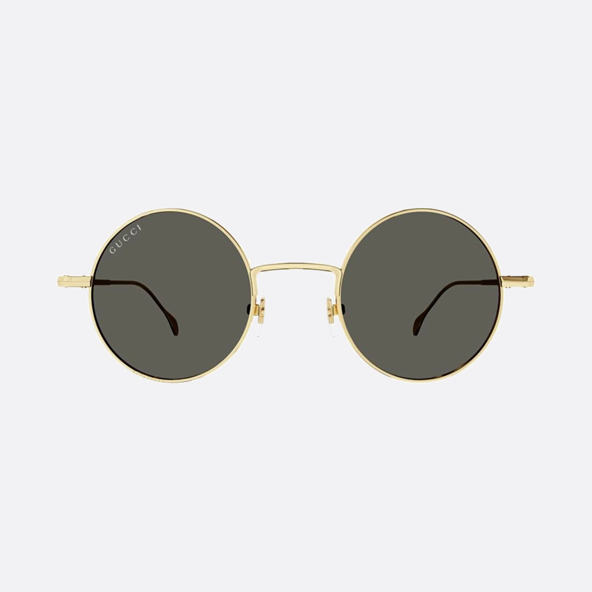 Gucci 44mm Gold Round Woman Sunglasses - Main View