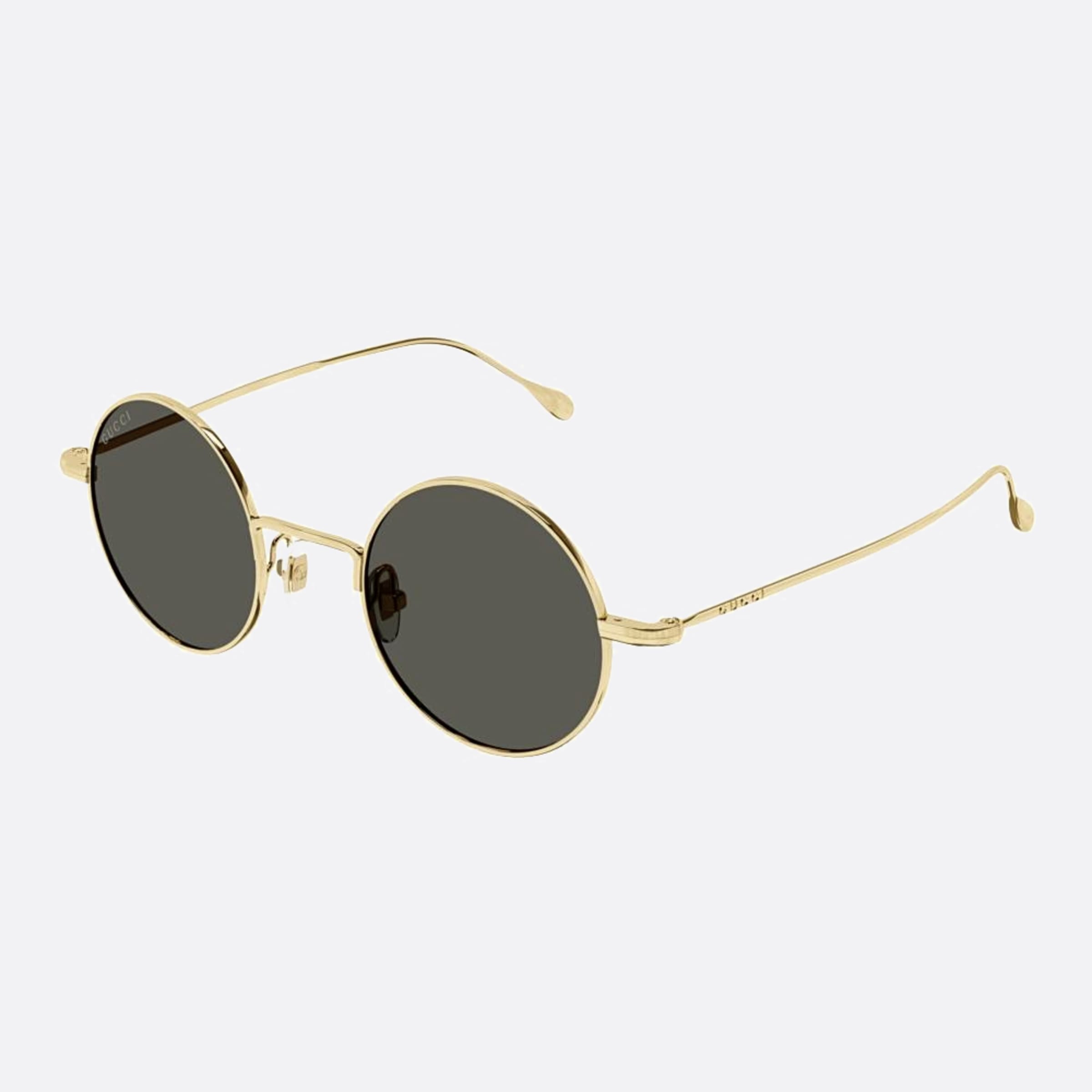Gucci 44mm Gold Round Woman Sunglasses - Side View