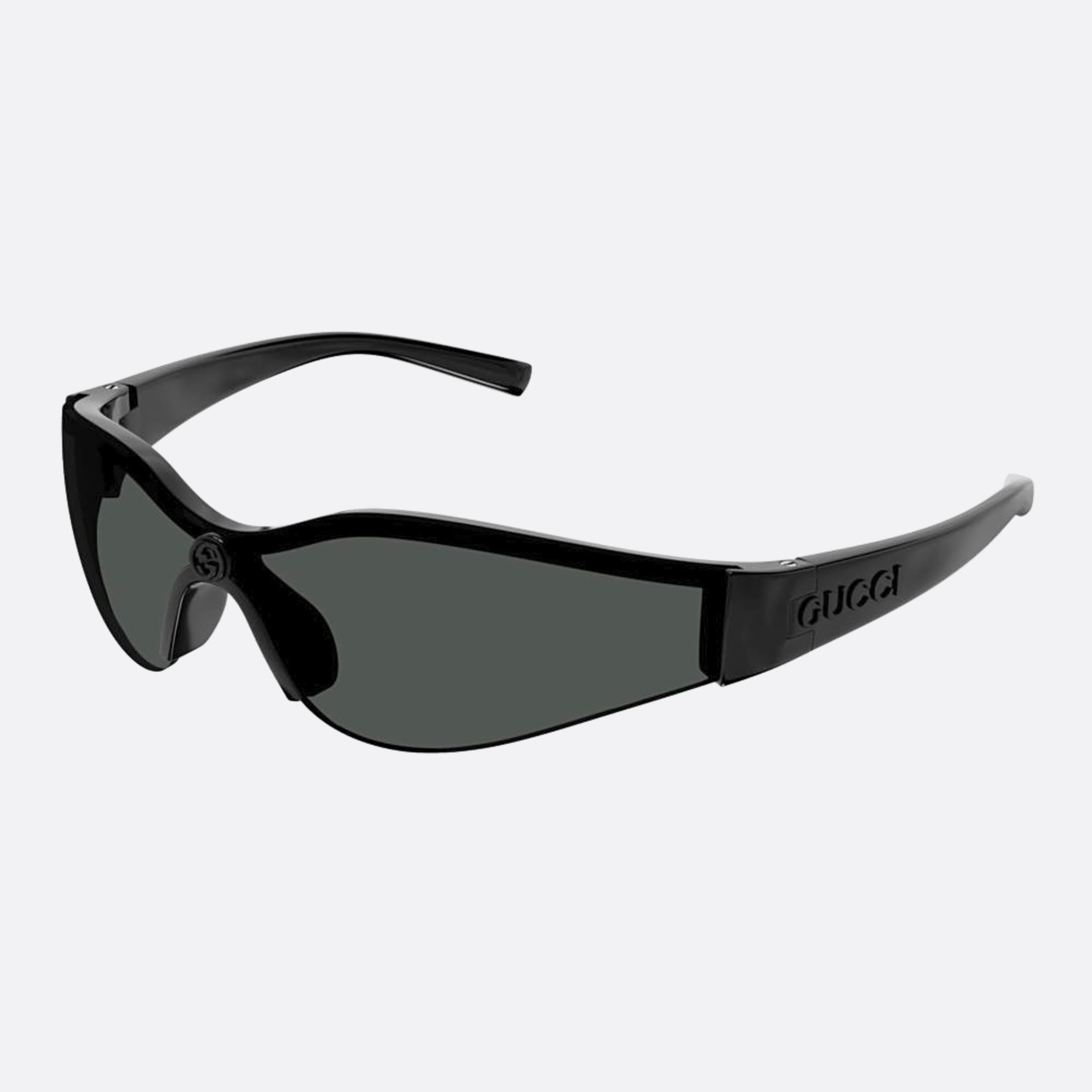Gucci 99mm Black Sports Woman Sunglasses - Side View