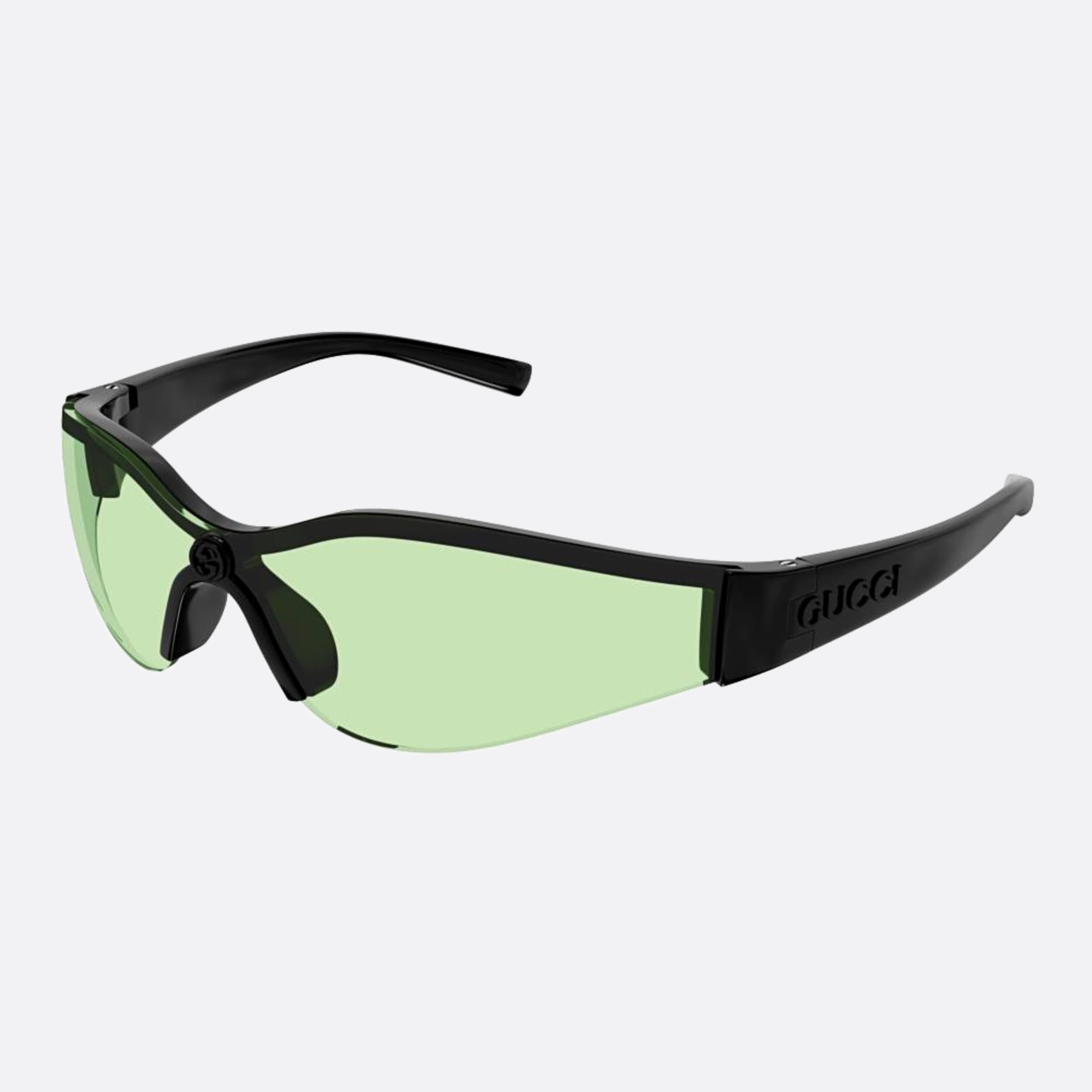 Gucci 99mm Bgr Black Sports Woman Sunglasses - Side View