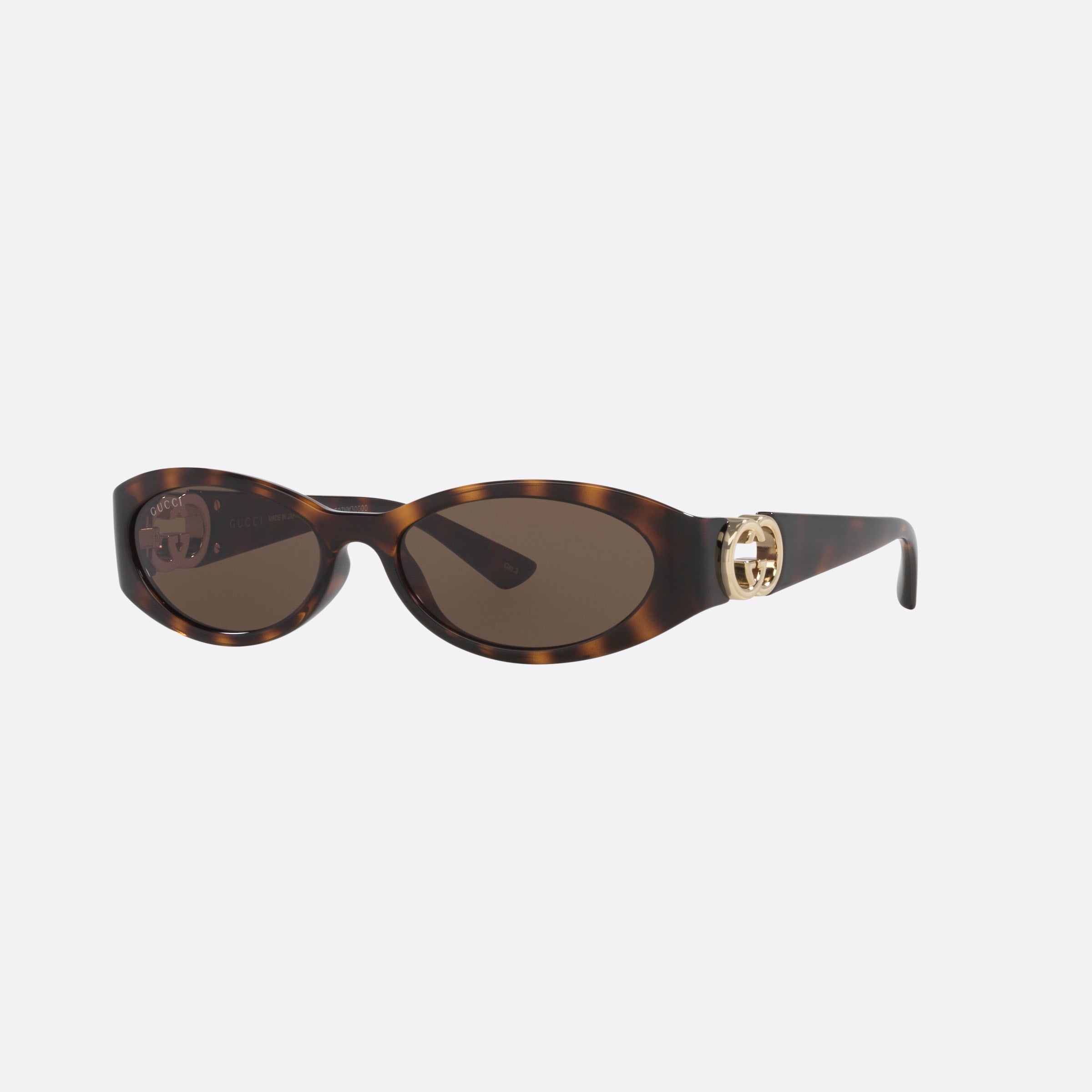Gucci 54mm Der Tortoise Round Woman Sunglasses - Main View