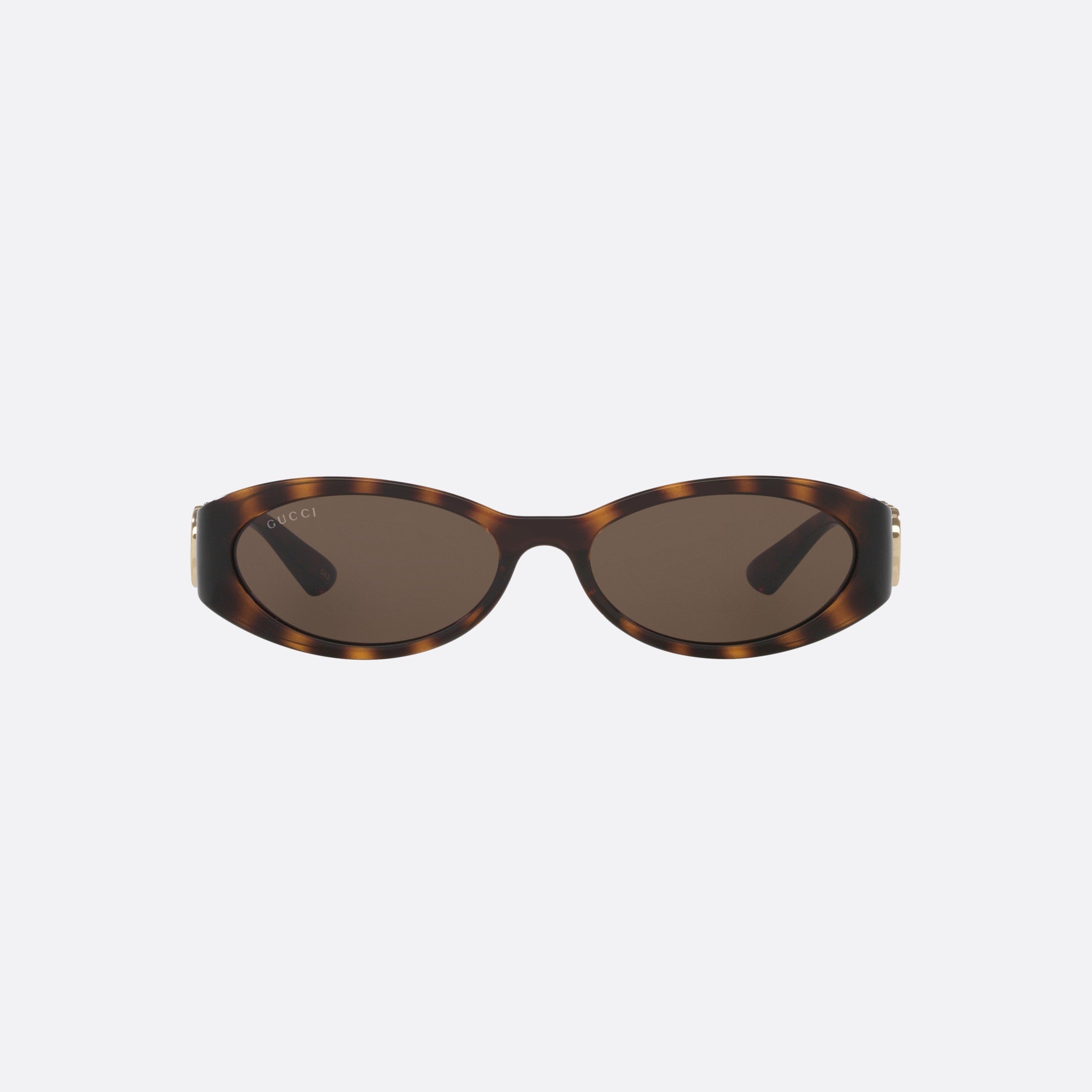 Gucci 54mm Der Tortoise Round Woman Sunglasses - Side View