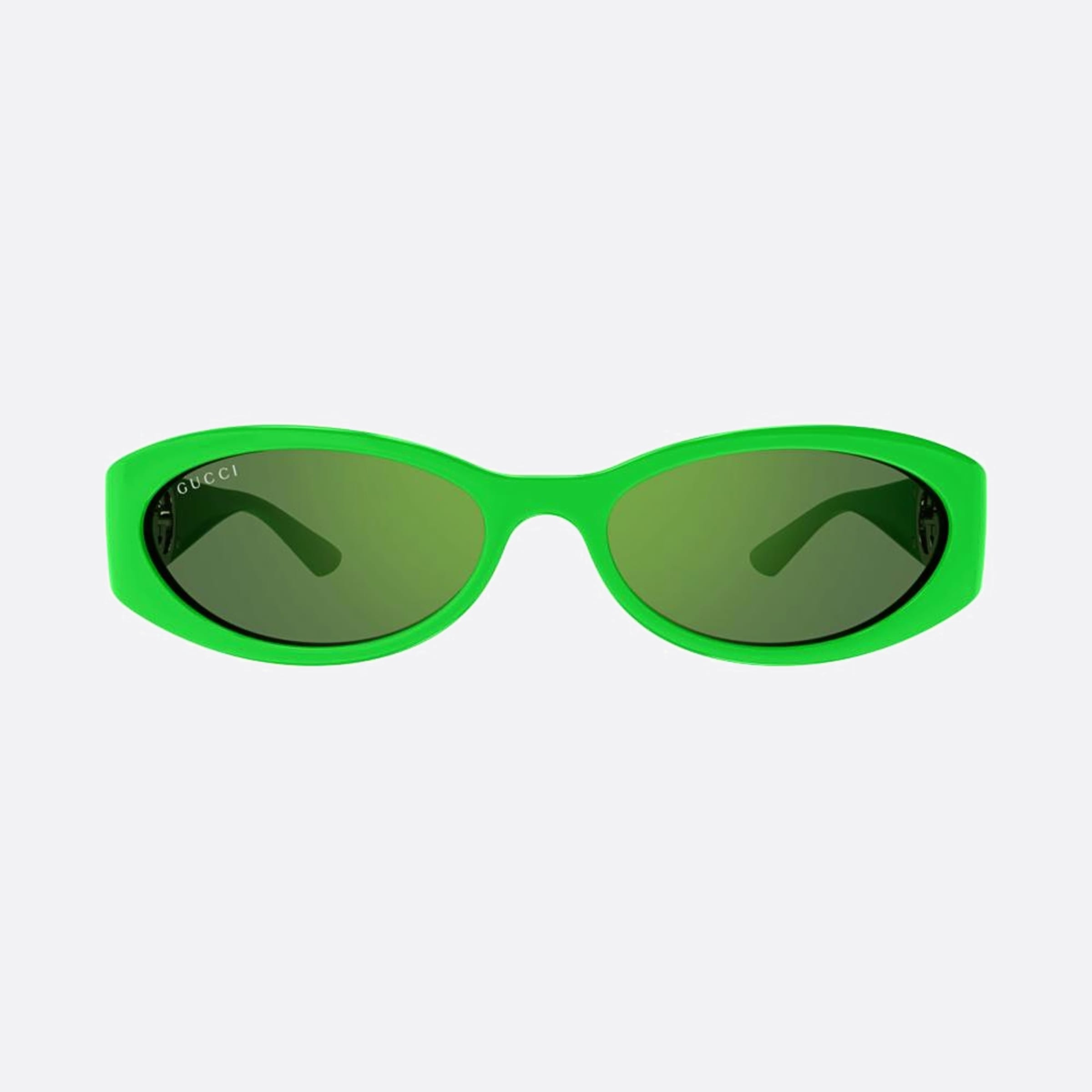 Gucci 54mm Ggr Green Oval Woman Sunglasses - Main View