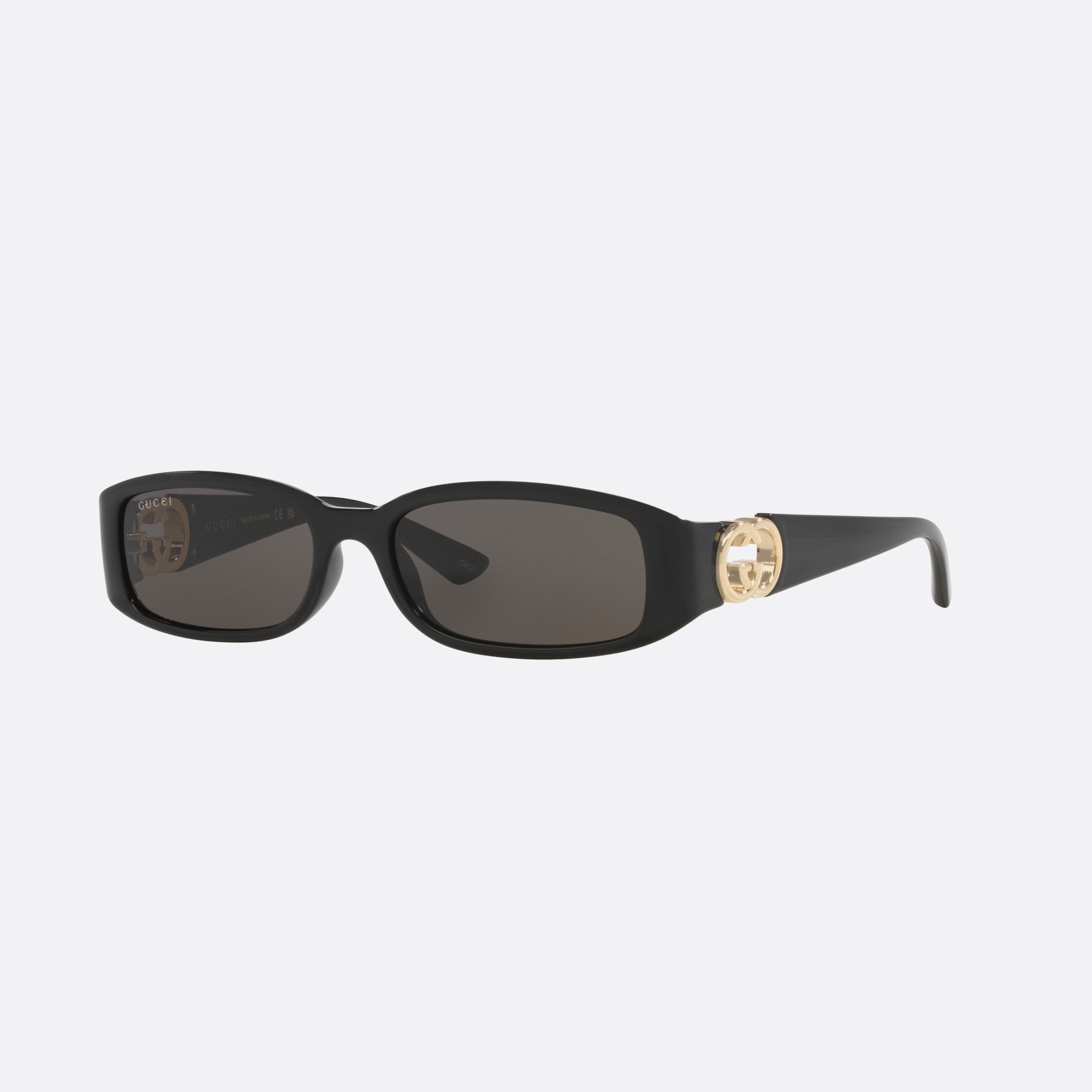 Gucci 54mm Black Rectangle Woman Sunglasses - Main View