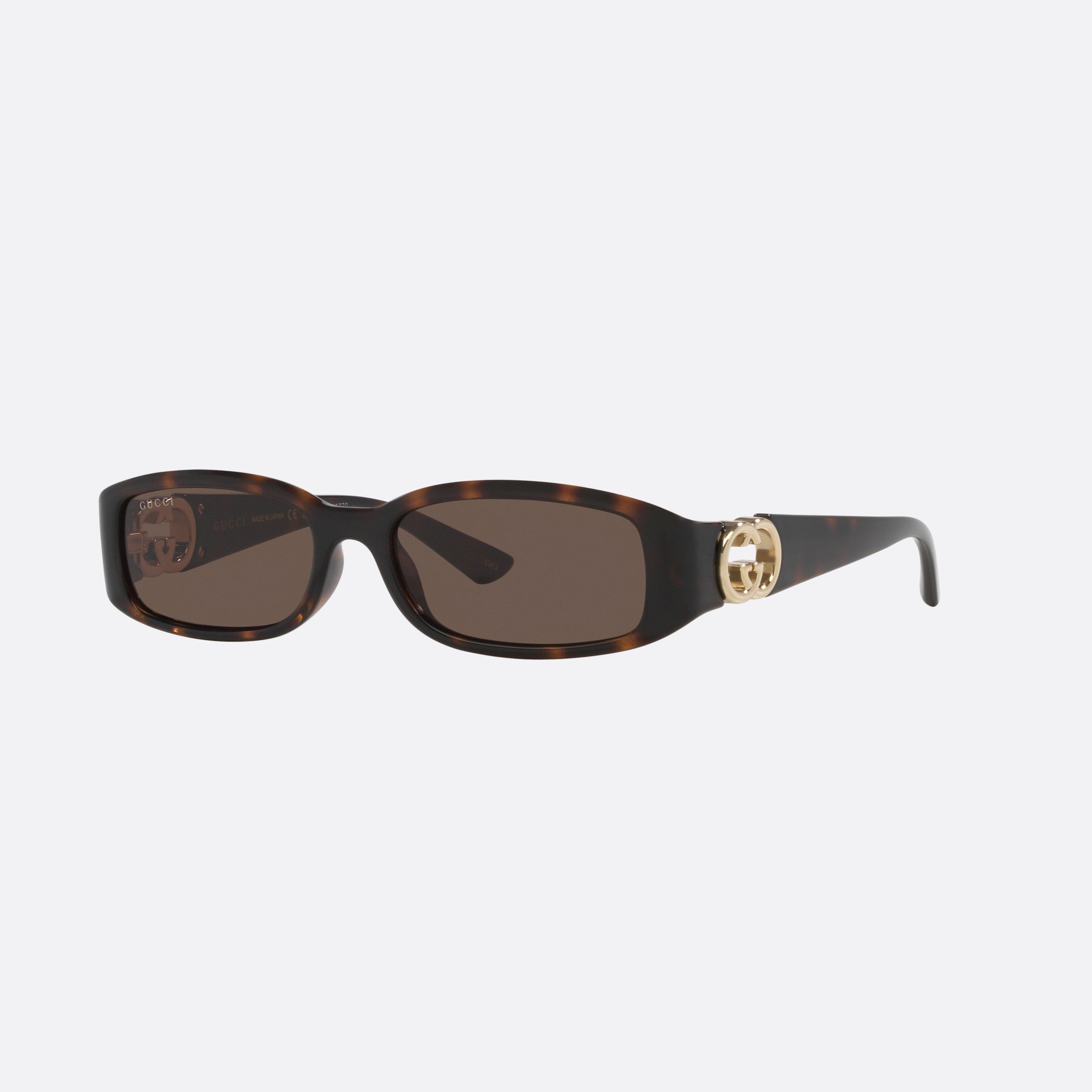 Gucci 54mm Tortoise Rectangle Woman Sunglasses - Main View