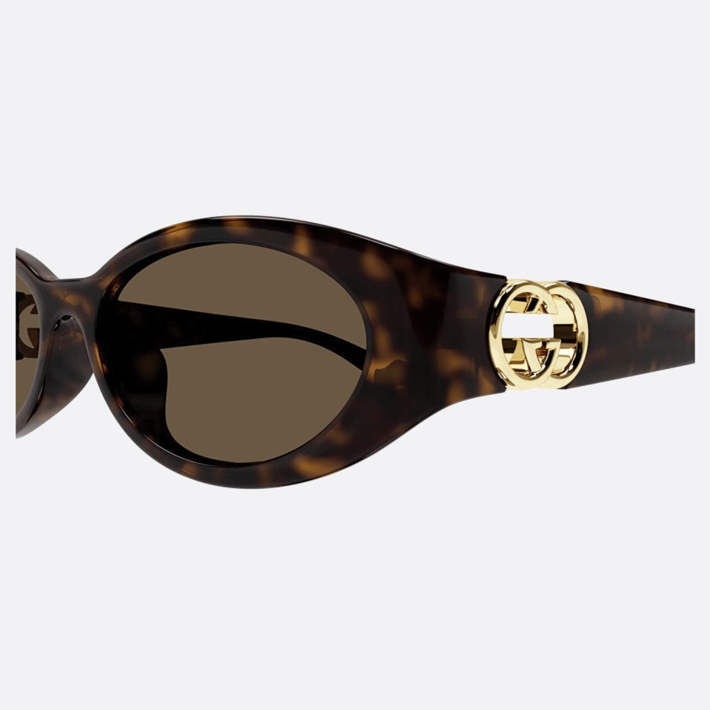 Gucci 56mm Gg1662sa Bre Havana Oval Woman Sunglasses - Detail View