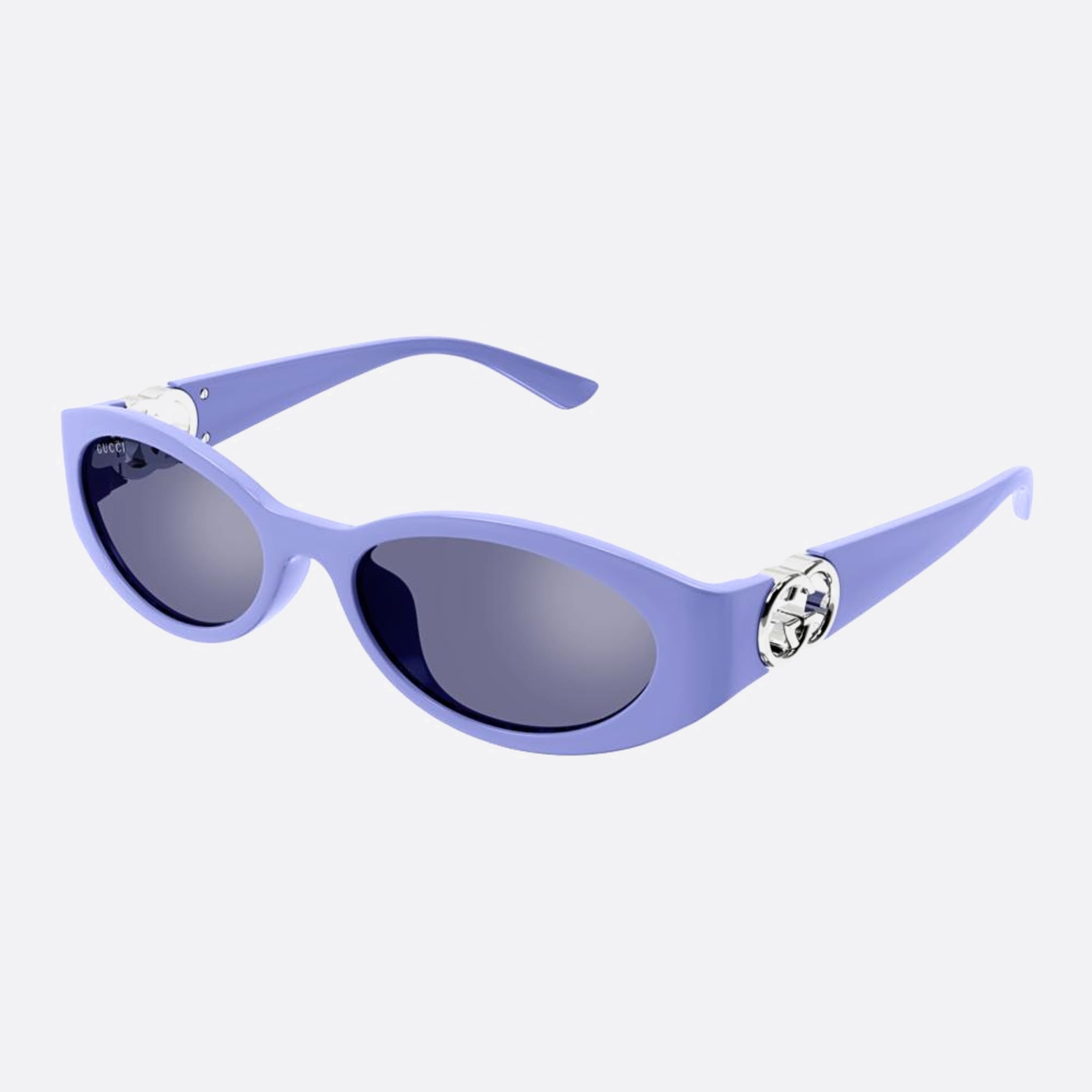 Gucci 56mm Gg1662sa Viv Violet Oval Woman Sunglasses - Side View