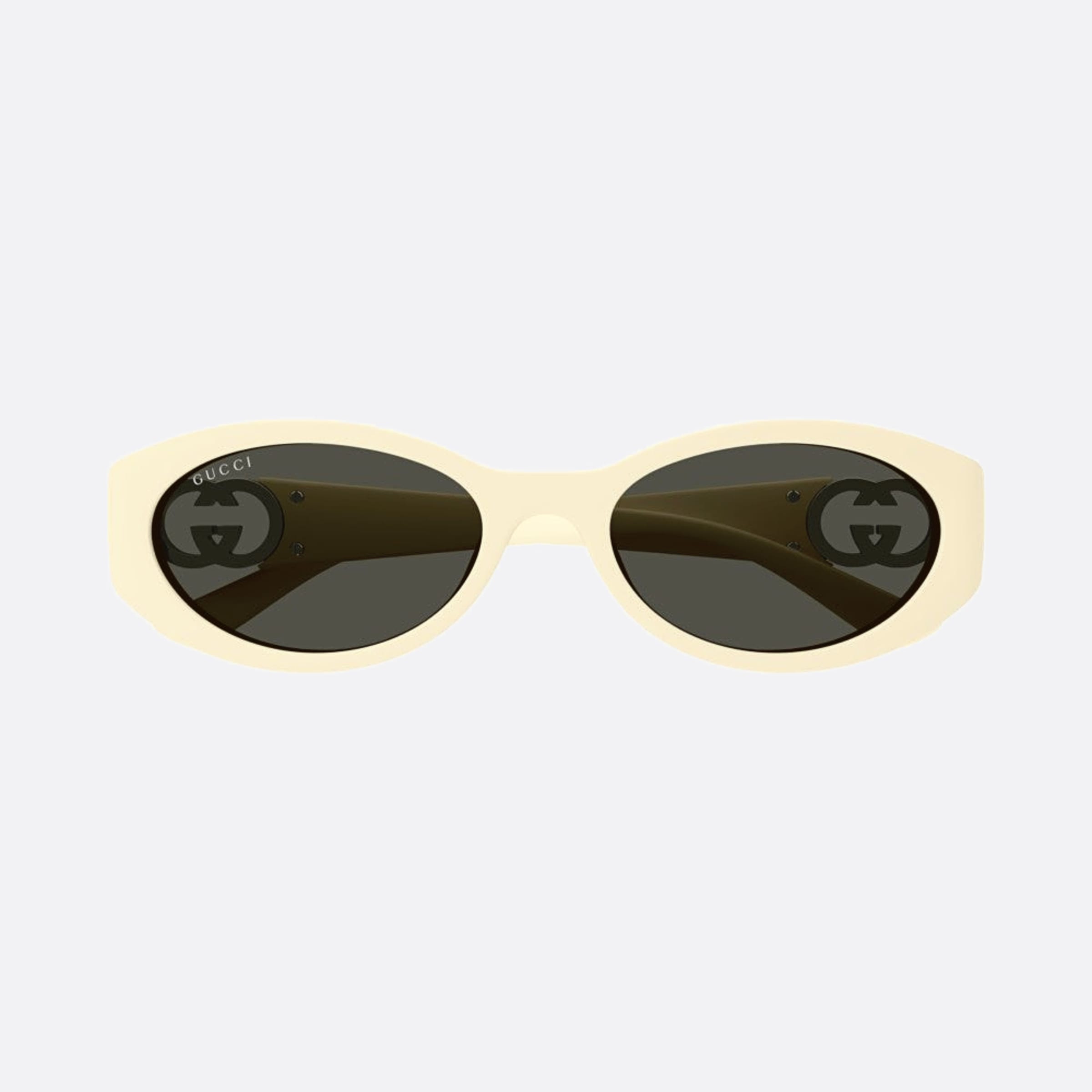 Gucci 56mm Gg1662sa Ivg White Oval Woman Sunglasses - Detail View