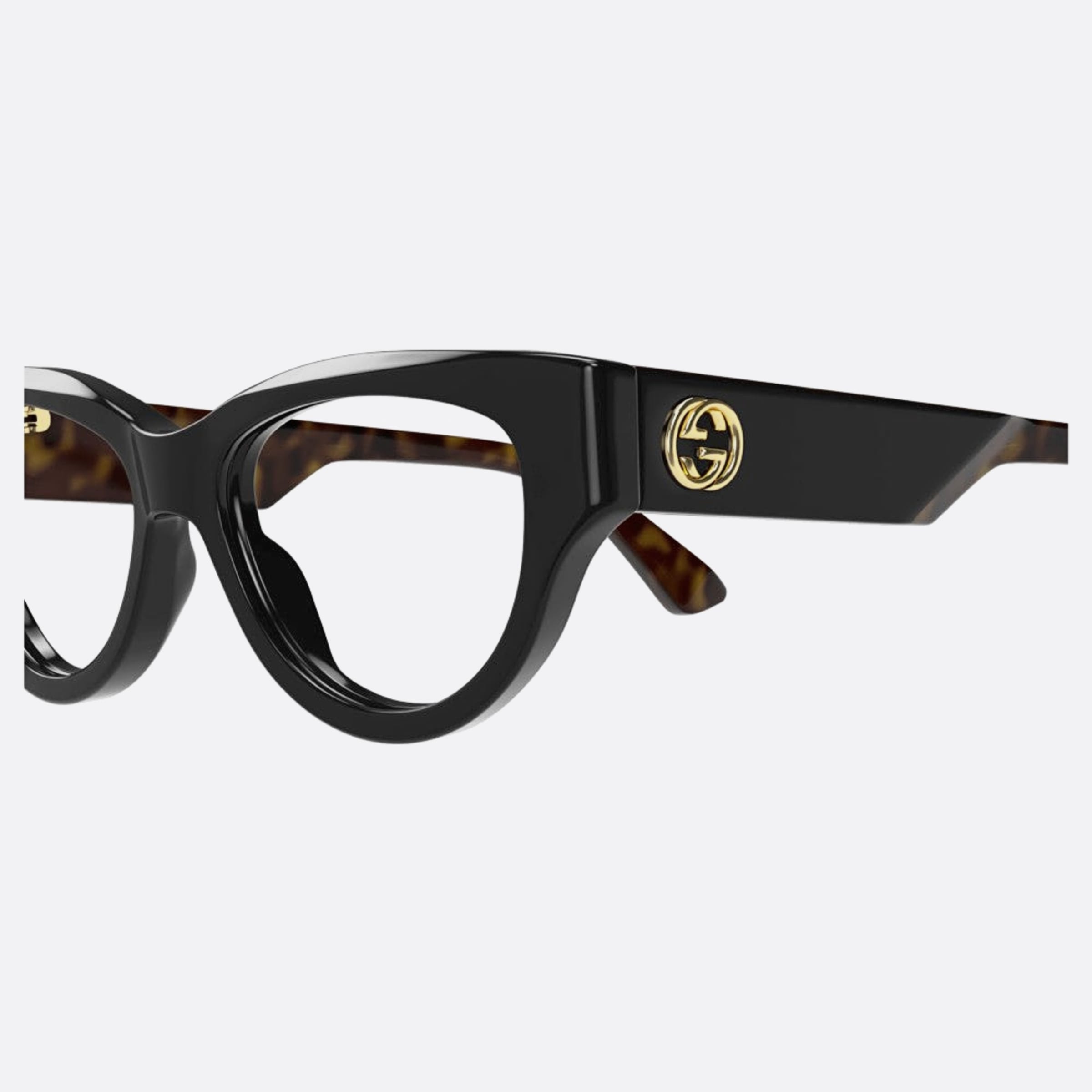 Gucci 50mm Bkhv Black Cat Eye Women Eyeglasses - Detail View