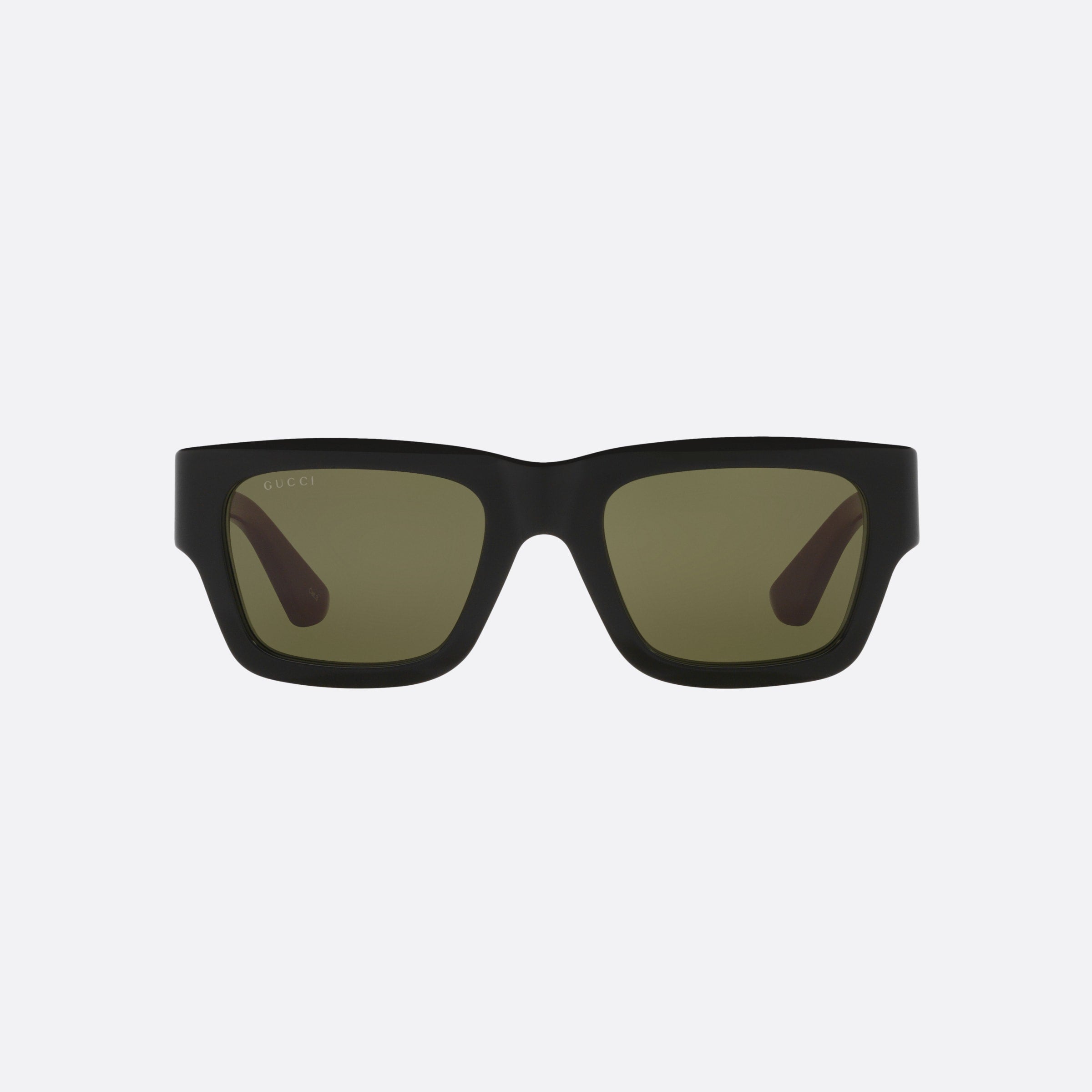 Gucci 52mm Brg Black Rectangle Man Sunglasses - Side View