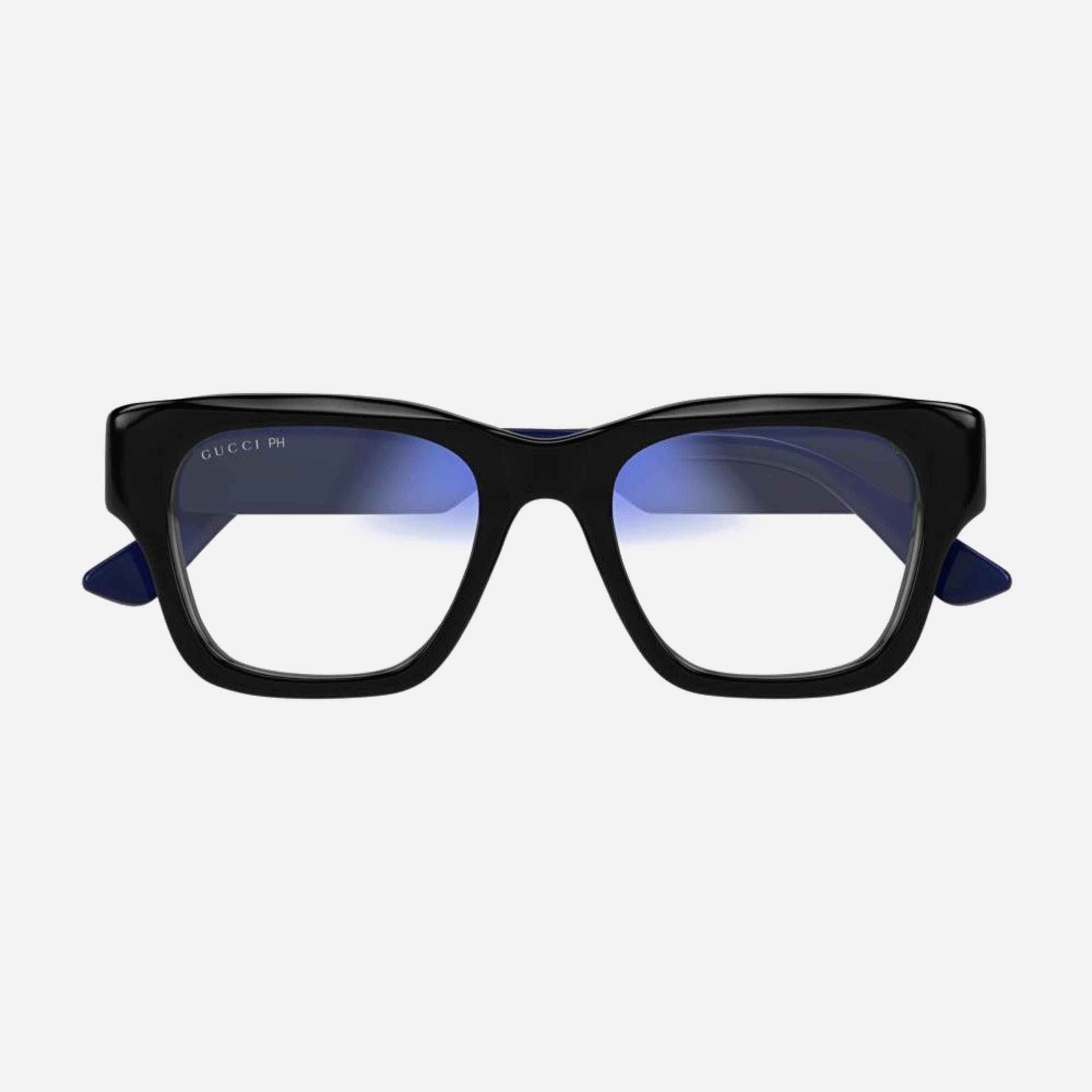 Gucci 52mm Bbph Black Squared Photochromic Man Sunglasses - Main View