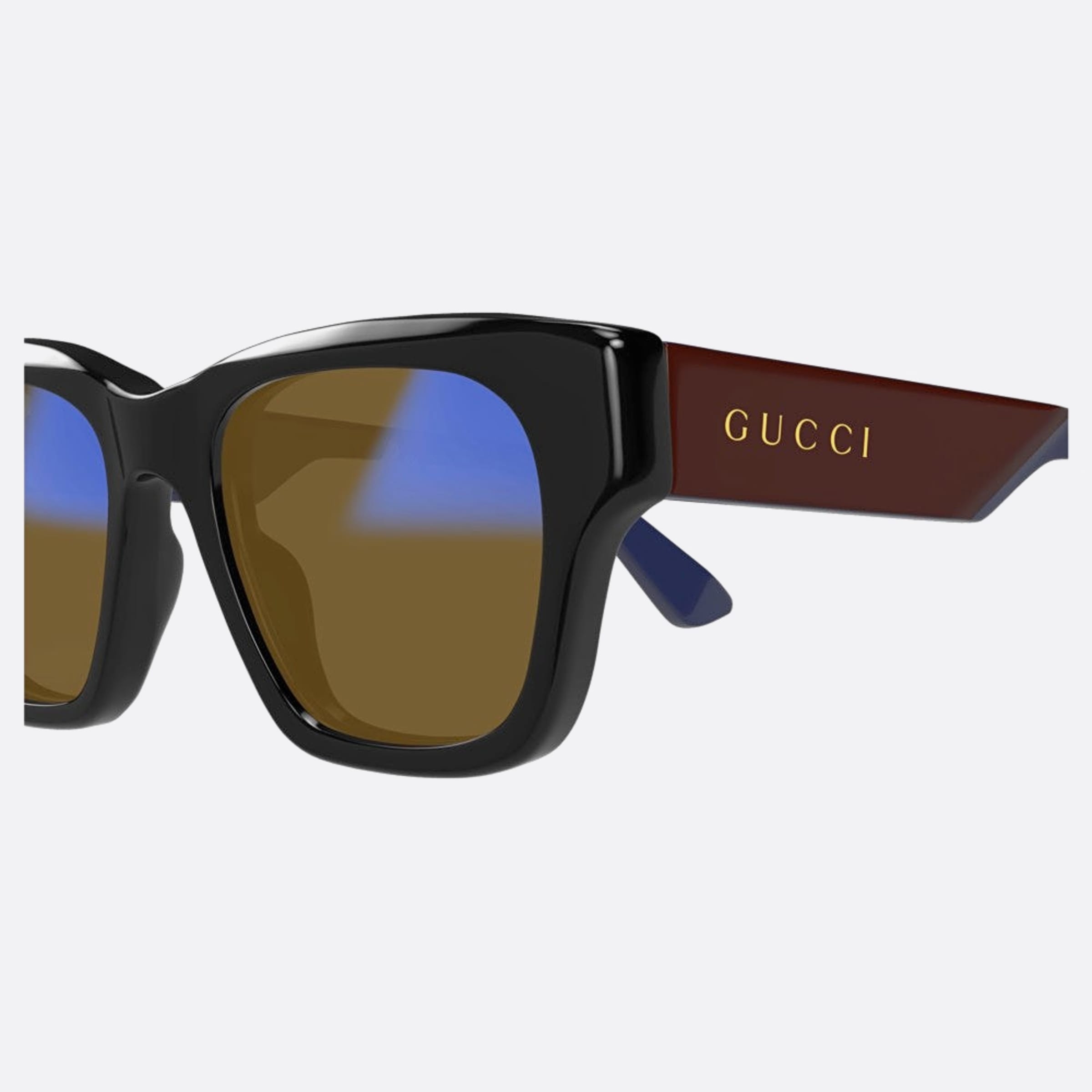 Gucci 52mm Bbph Black Squared Photochromic Man Sunglasses - Additional Angle