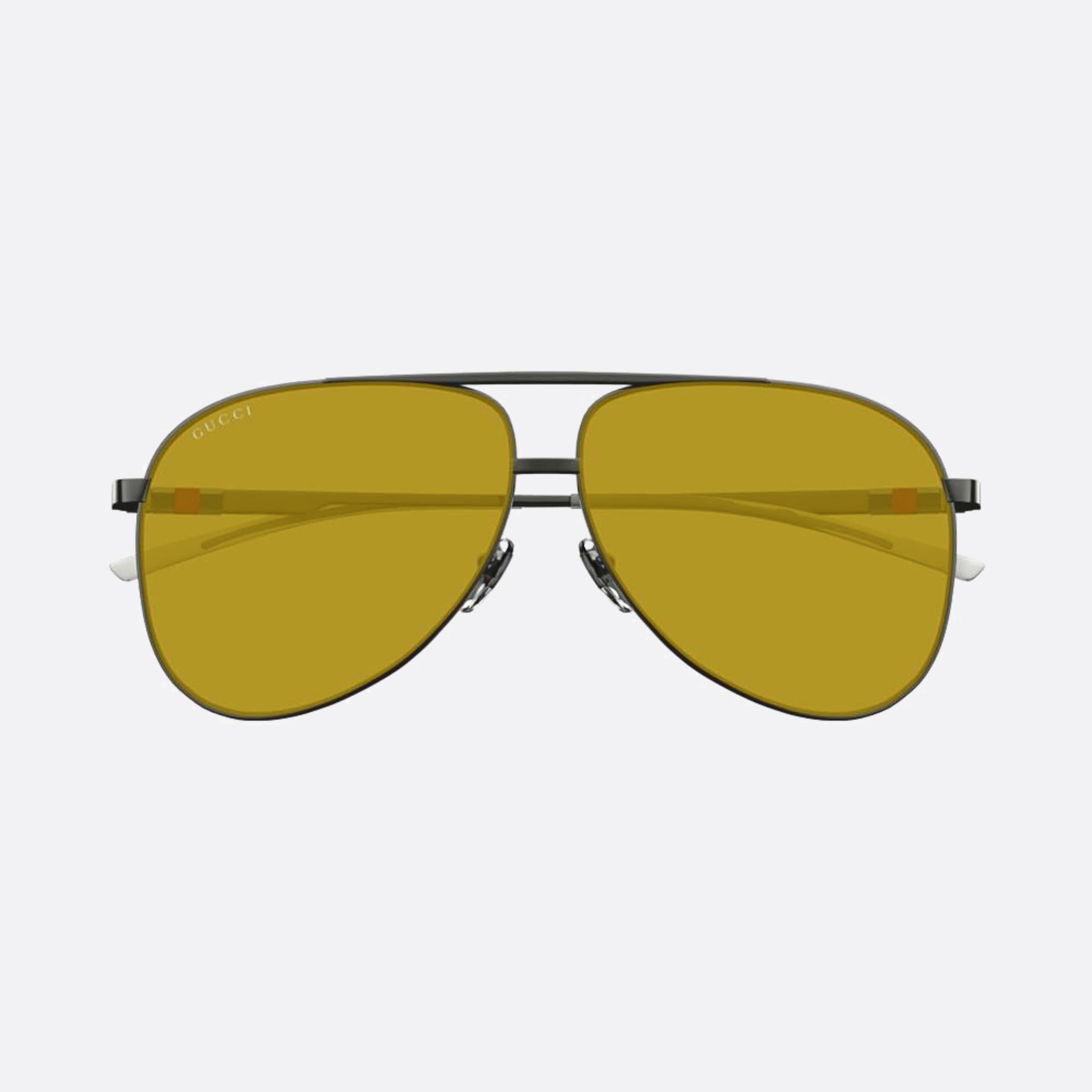 Gucci 62mm Rty Ruthenium Pilot Man Sunglasses - Main View