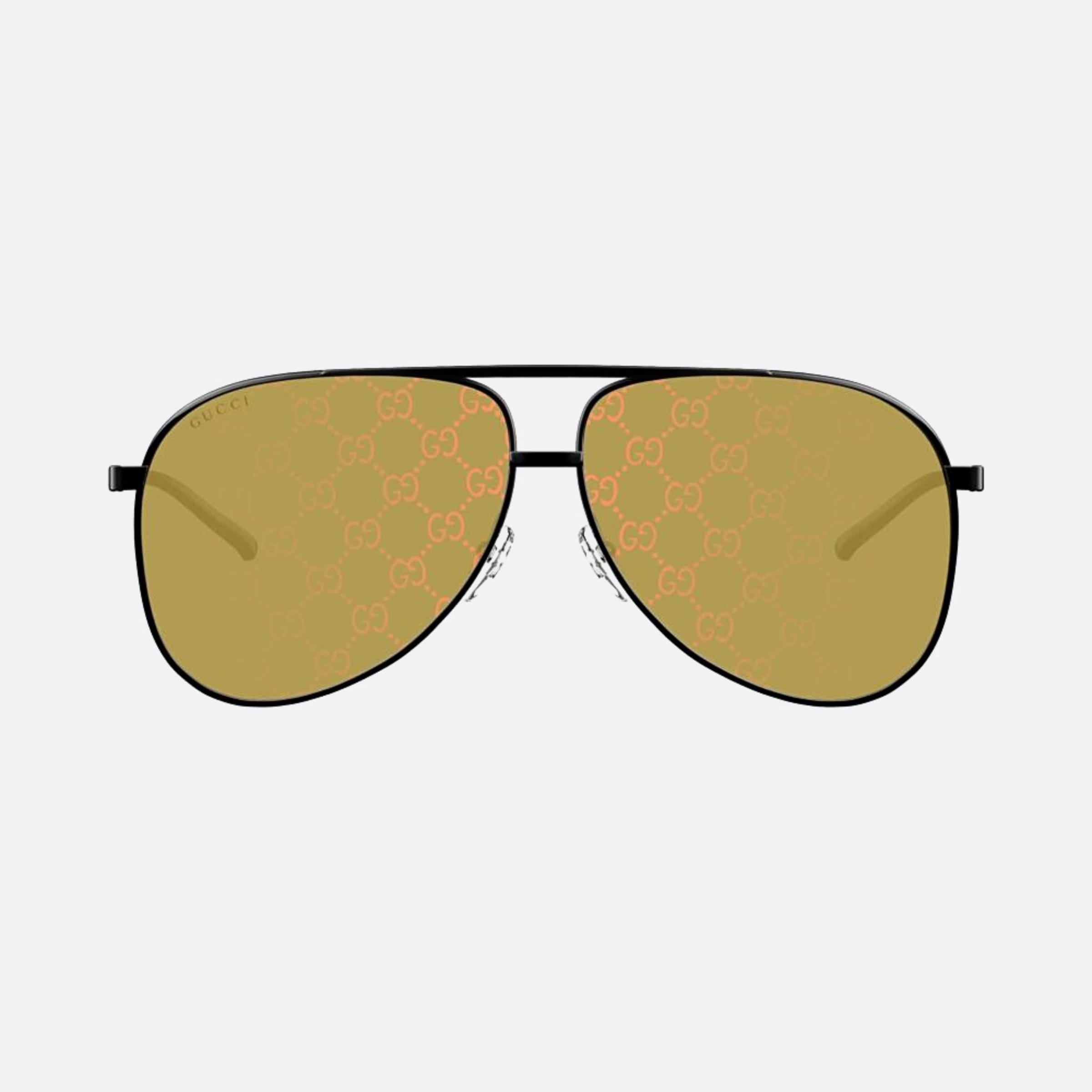Gucci 62mm Bky Black Pilot Man Sunglasses - Main View