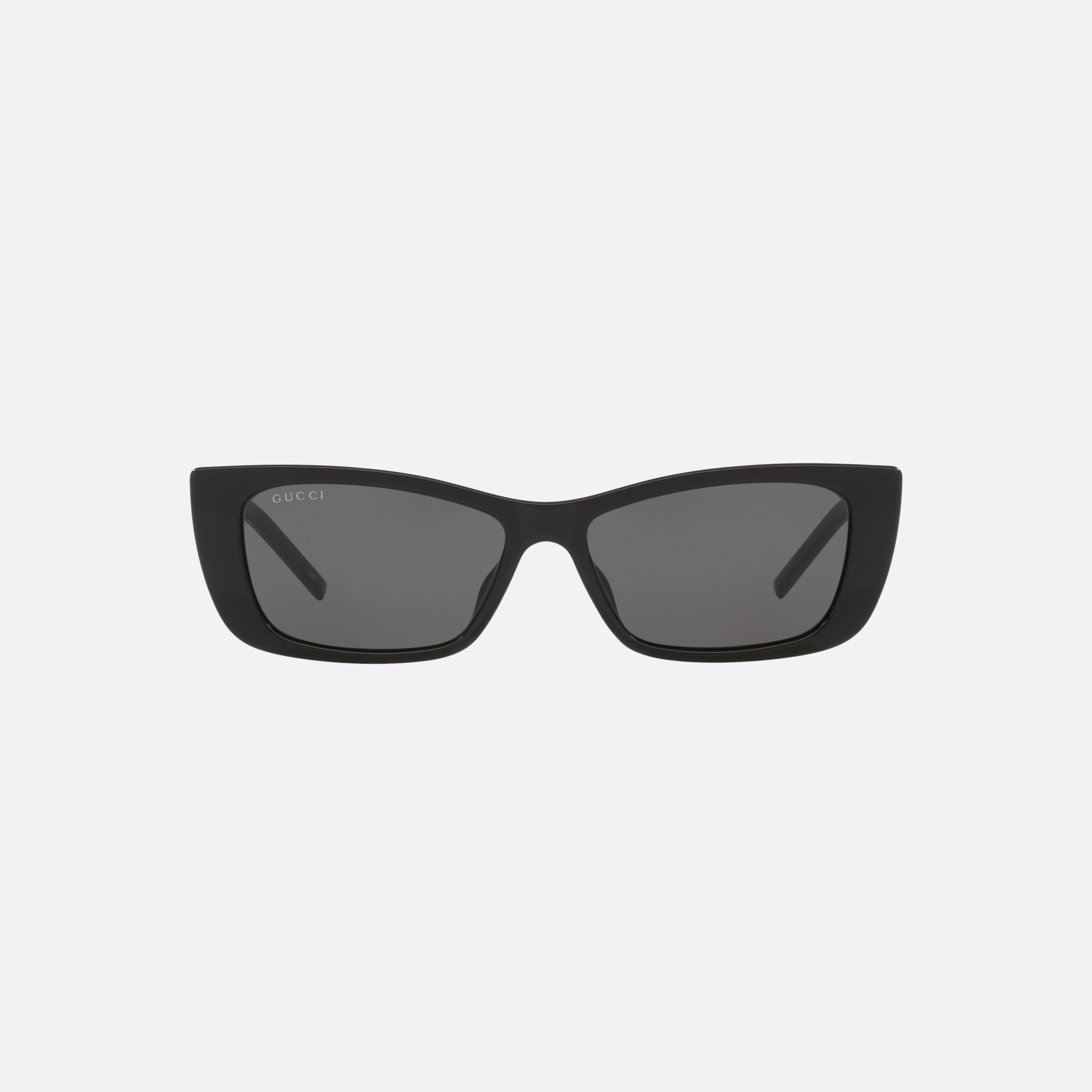 Gucci 53mm Black Cat Eye Woman Sunglasses - Side View
