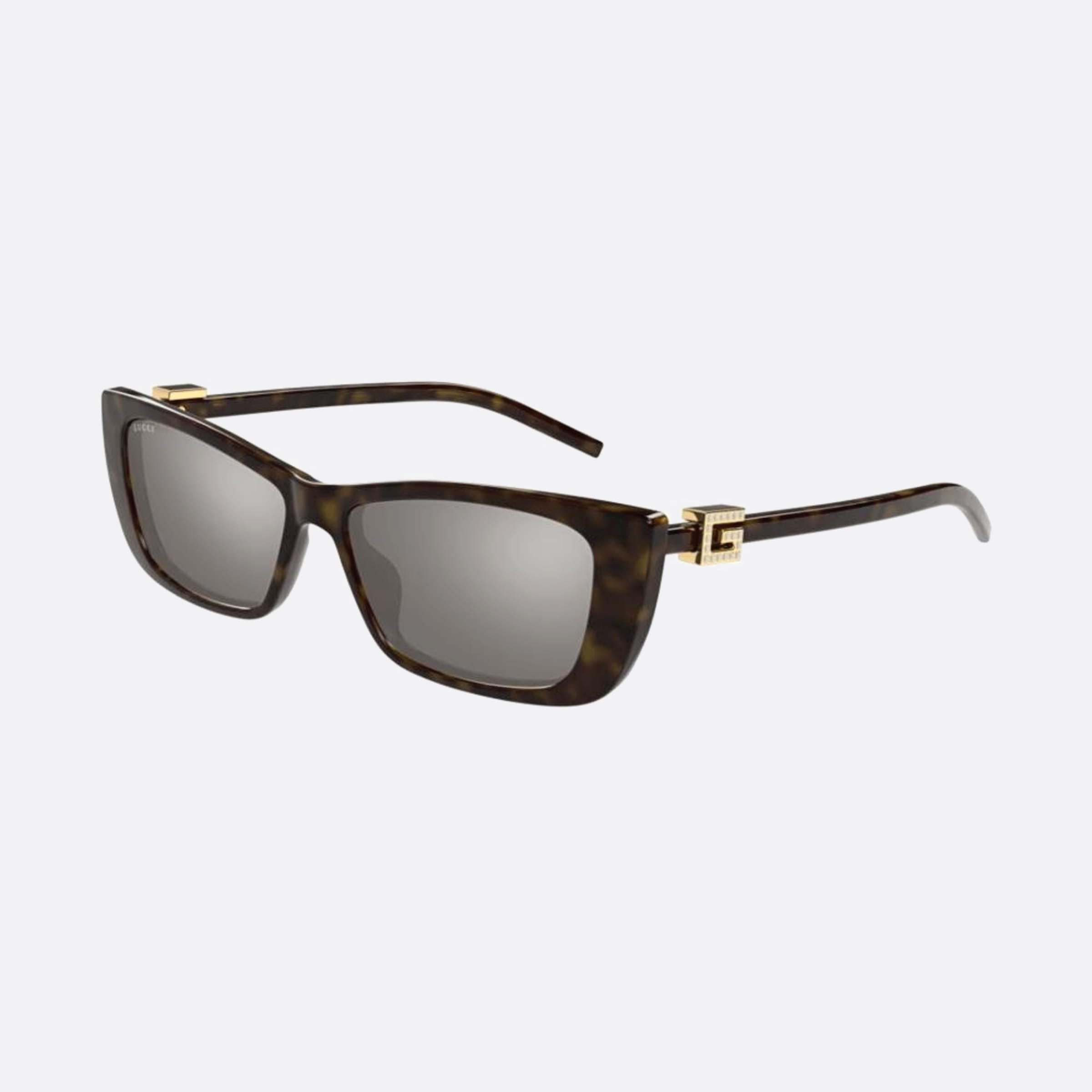 Gucci 53mm Hvs Havana Cat Eye Woman Sunglasses - Side View