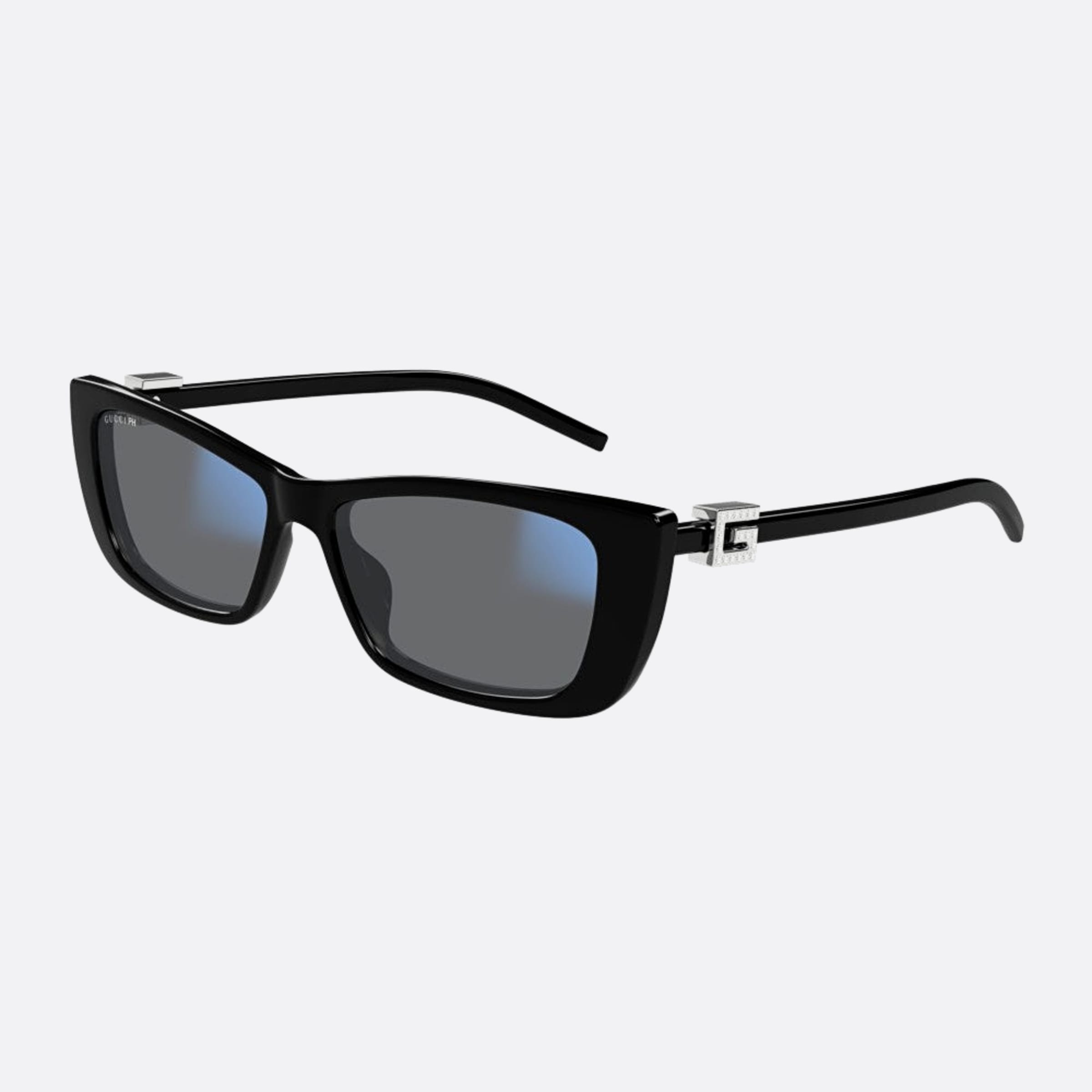 Gucci 53mm Bkph Black Cat Eye Photochromic Woman Sunglasses - Additional Angle