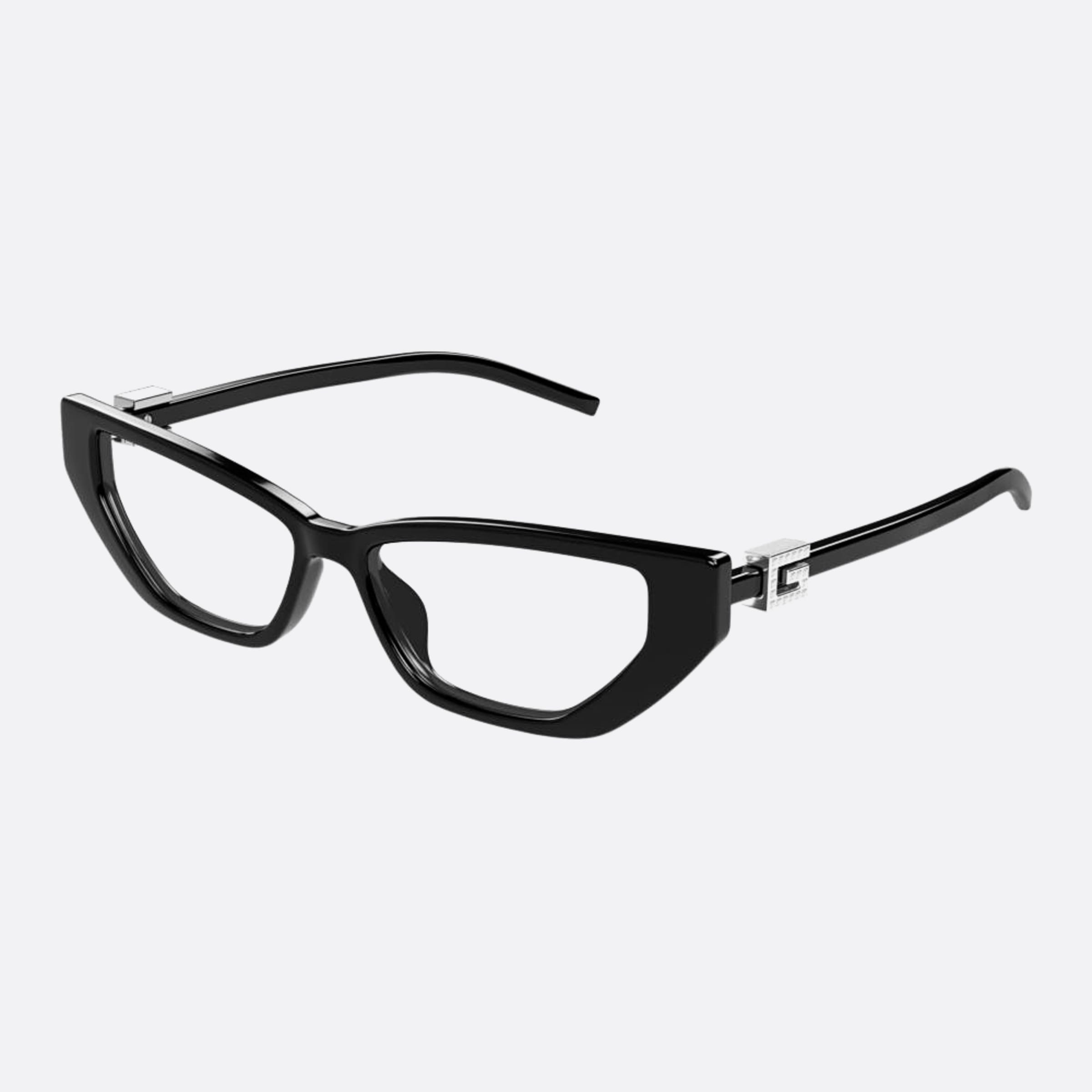 Gucci 53mm Blsl Black Cat Eye Woman Eyeglasses - Side View