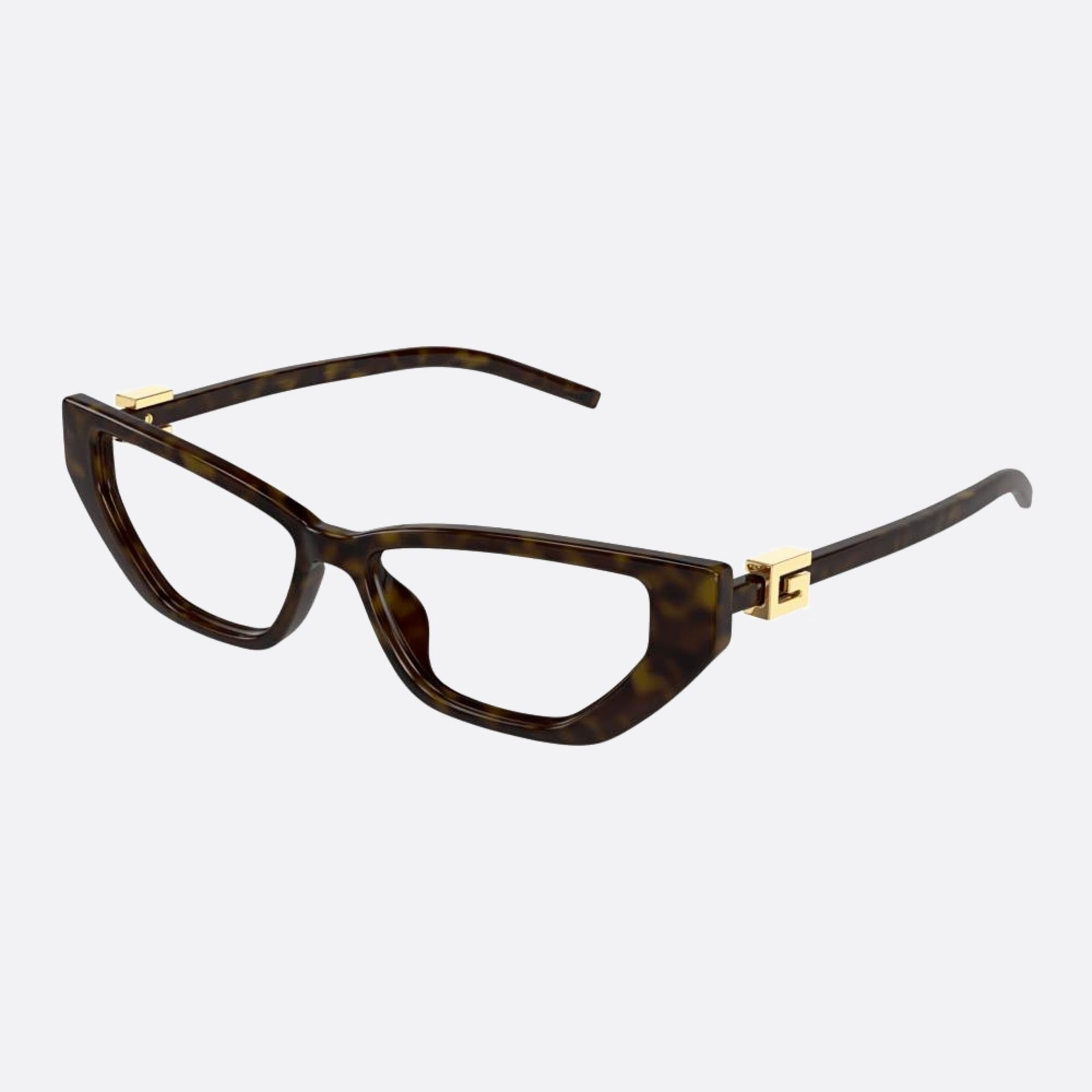 Gucci 53mm Hvn Havana Cat Eye Woman Eyeglasses - Side View