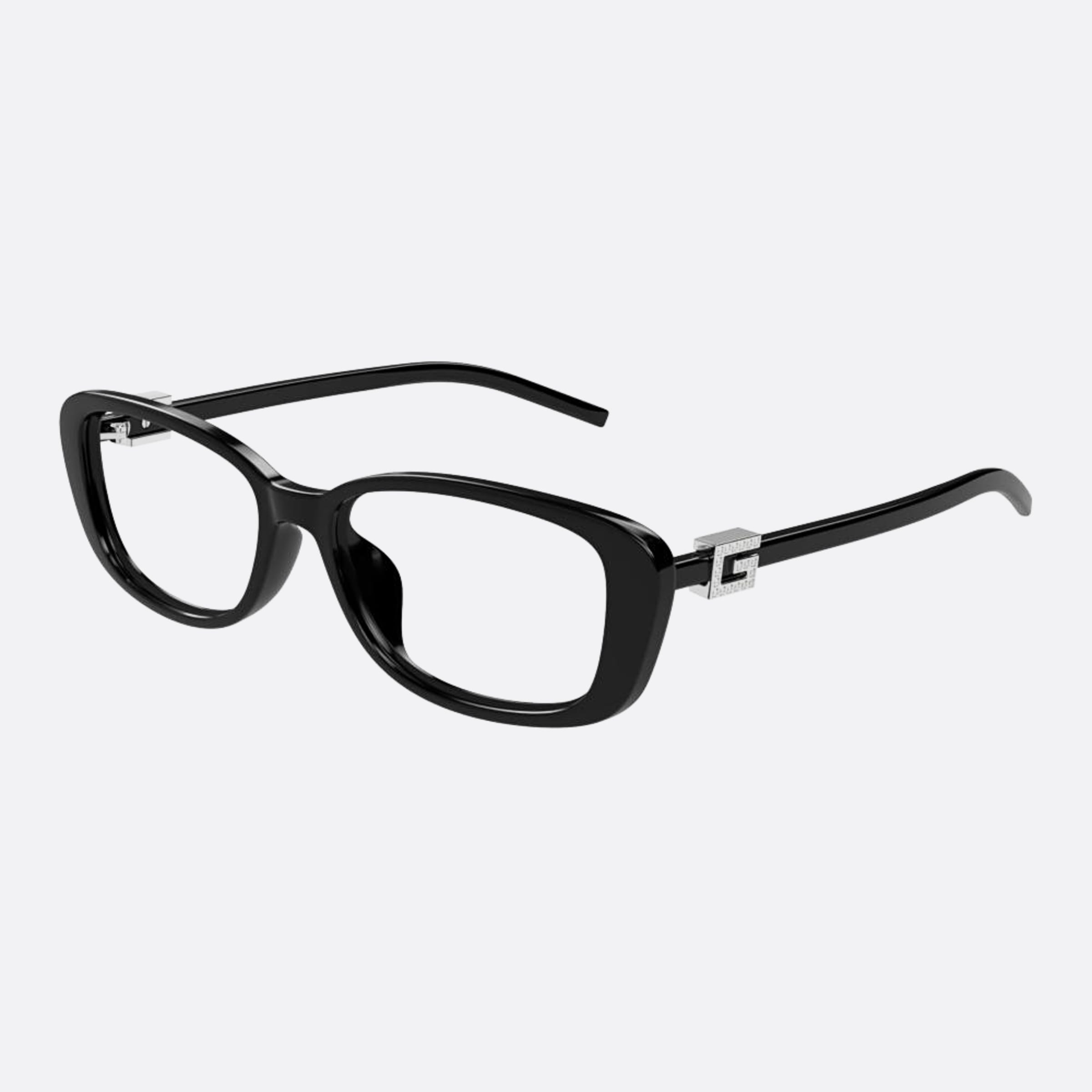 Gucci 54mm Blksl Black Squared Woman Eyeglasses - Side View