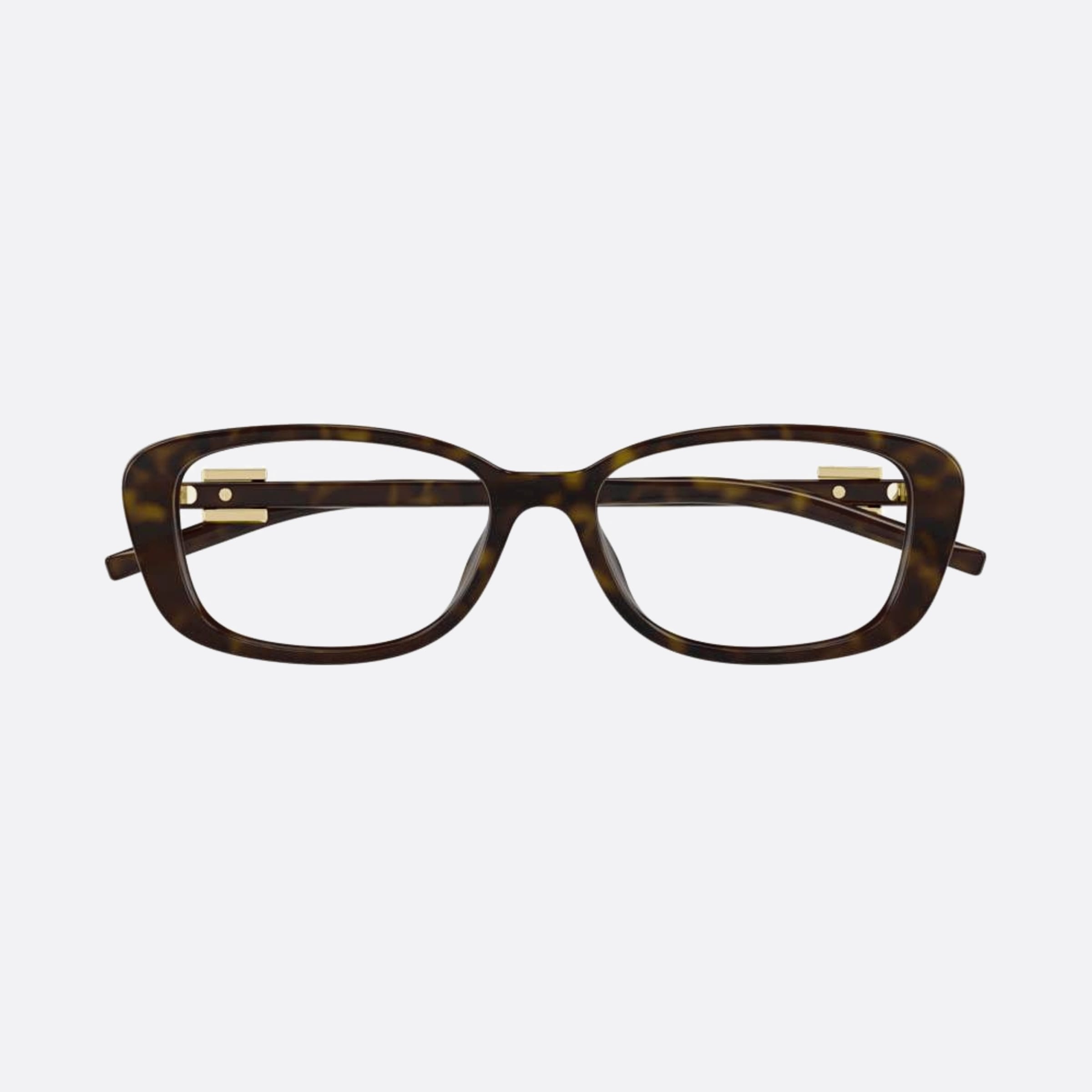 Gucci 54mm Hvngld Havana Squared Woman Eyeglasses - Main View