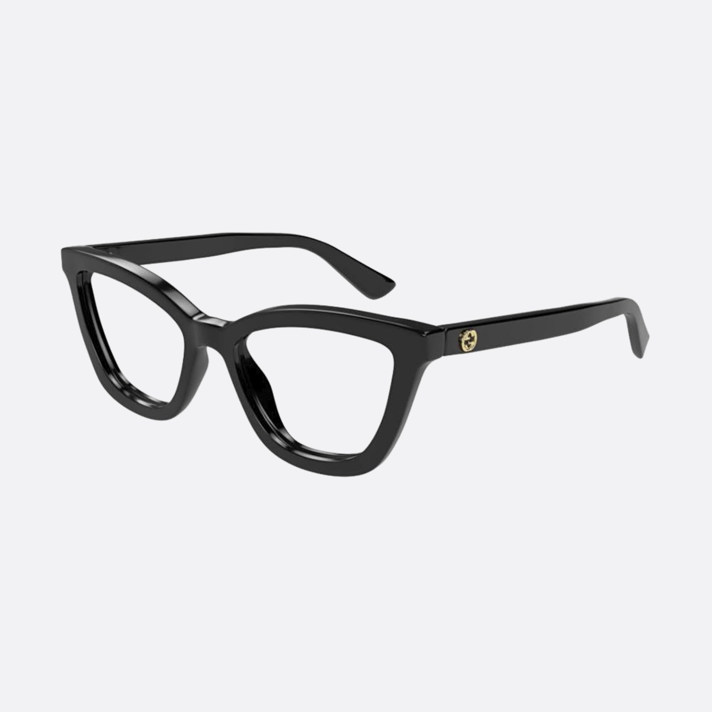 Gucci 51mm Blk Black Butterfly Women Eyeglasses - Side View