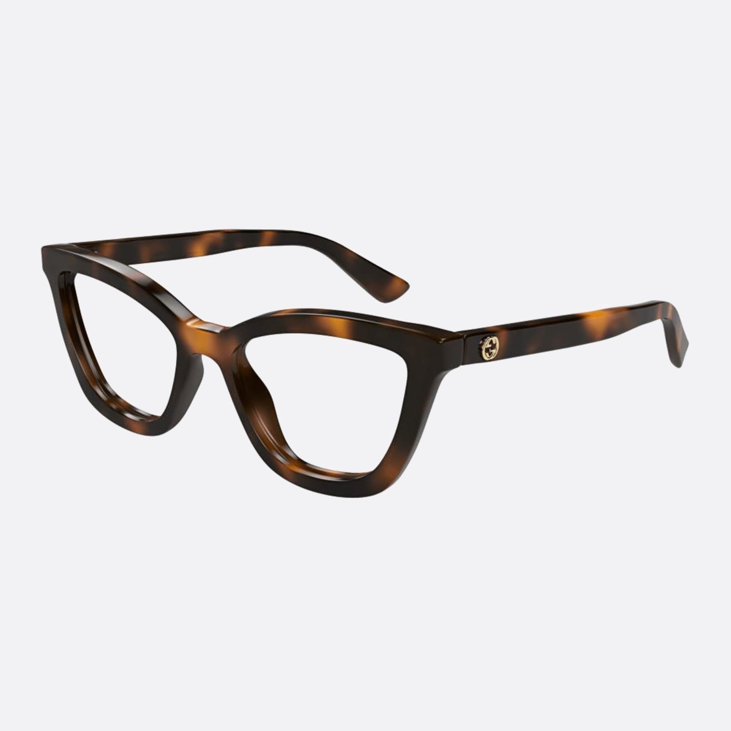 Gucci 54mm Hvn Havana Butterfly Woman Eyeglasses - Side View
