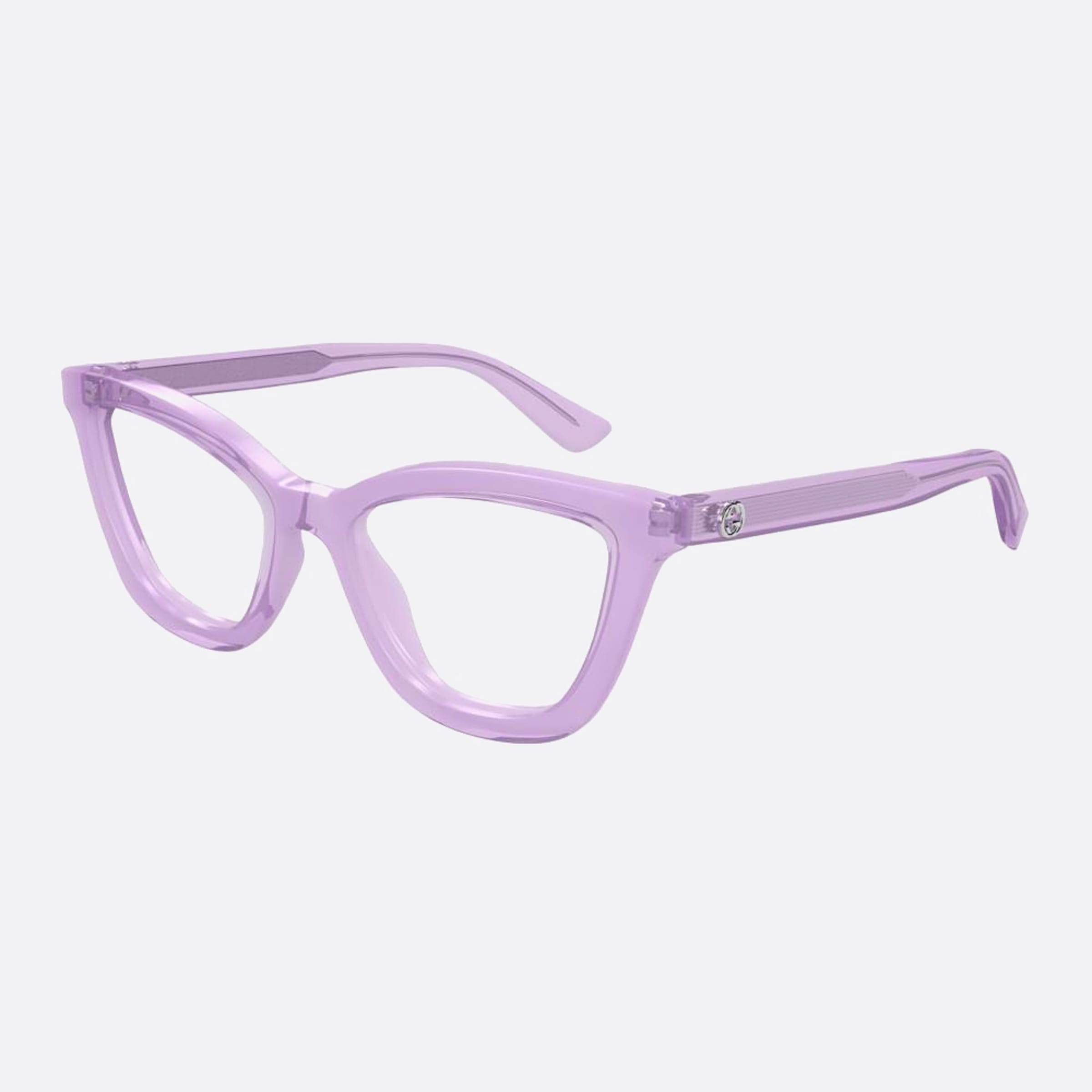 Gucci 54mm Vlt Violet Butterfly Woman Eyeglasses - Side View
