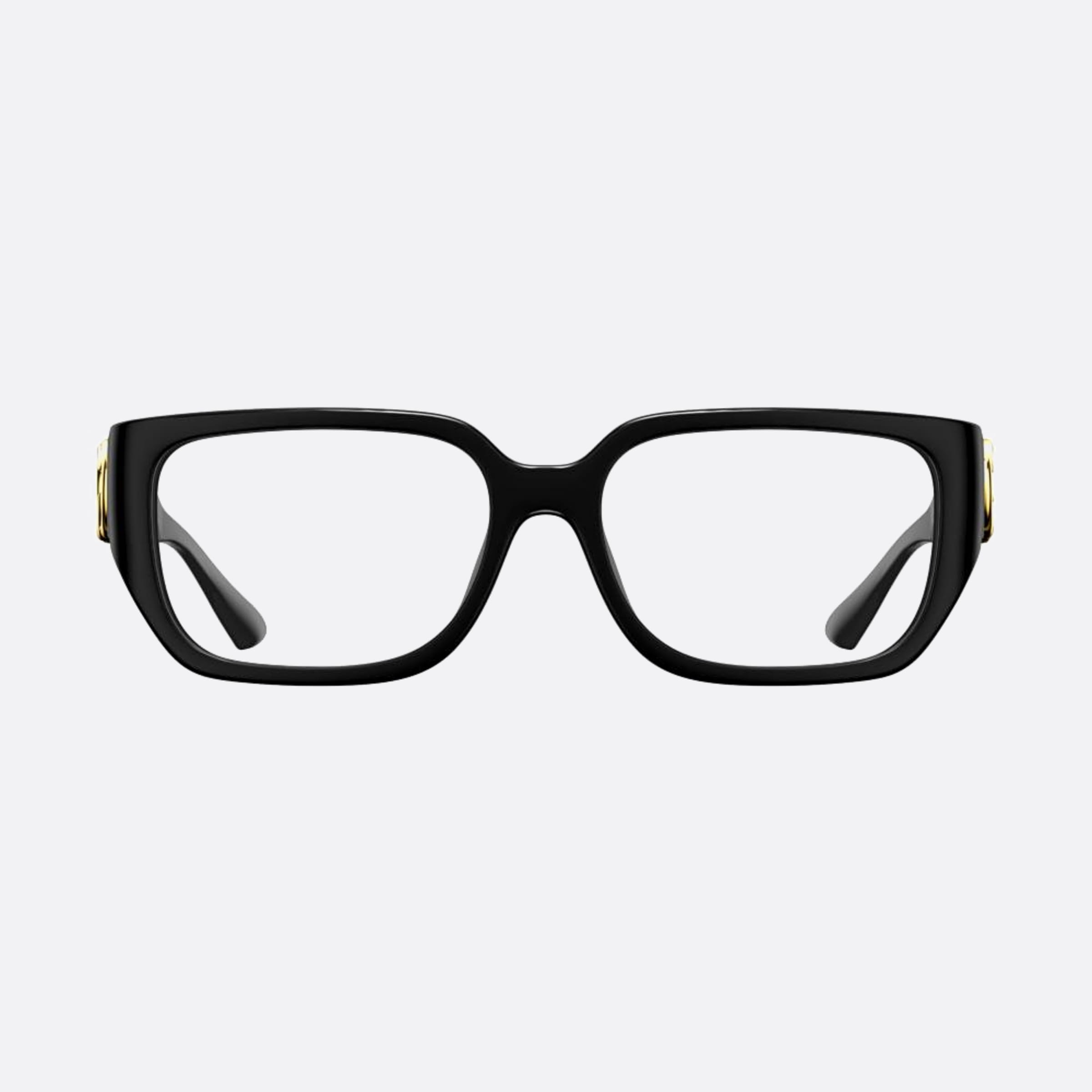 Gucci 55mm Black Squared Woman Eyeglasses - Main View
