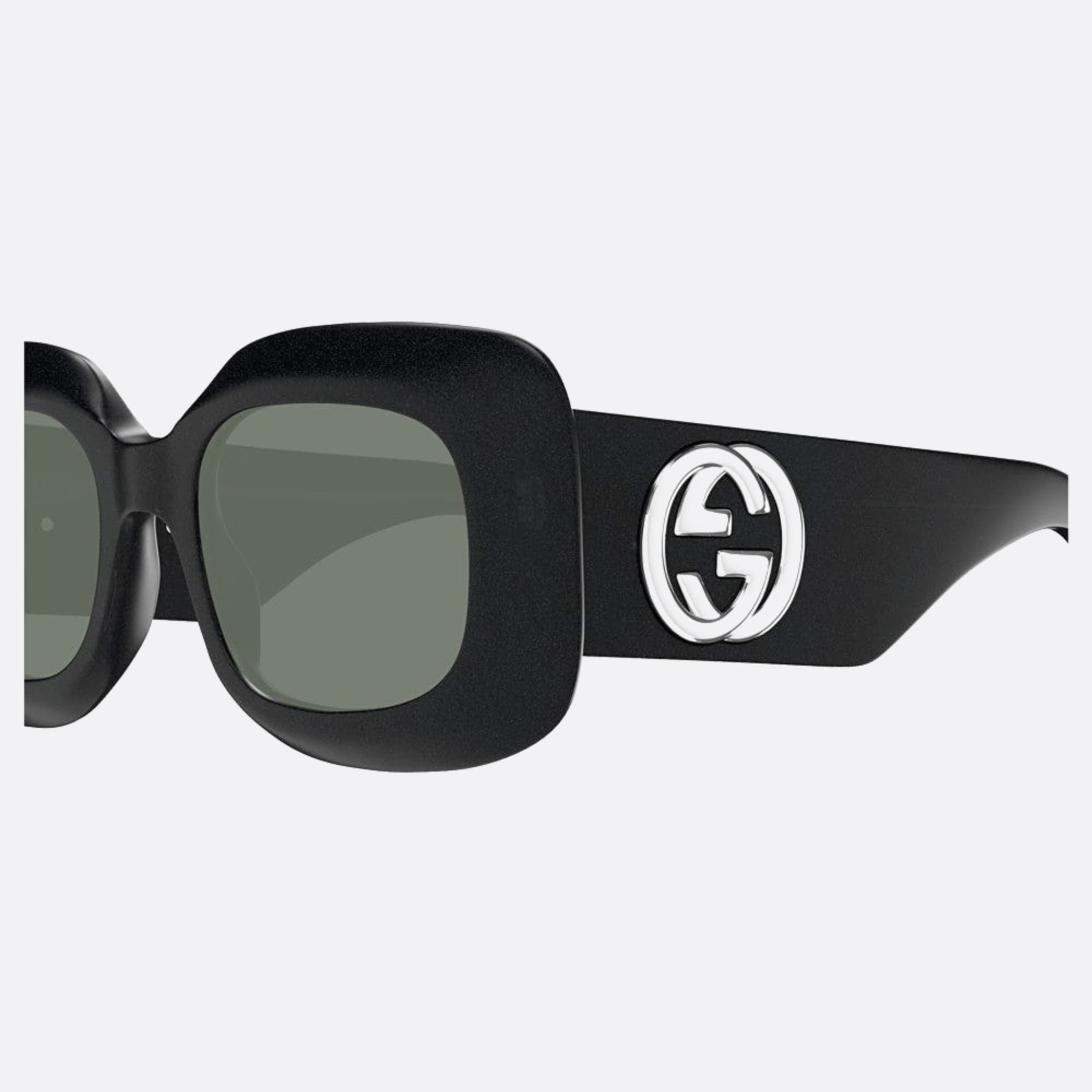 Gucci 51mm Bkgr Black Oversize Woman Sunglasses - Detail View