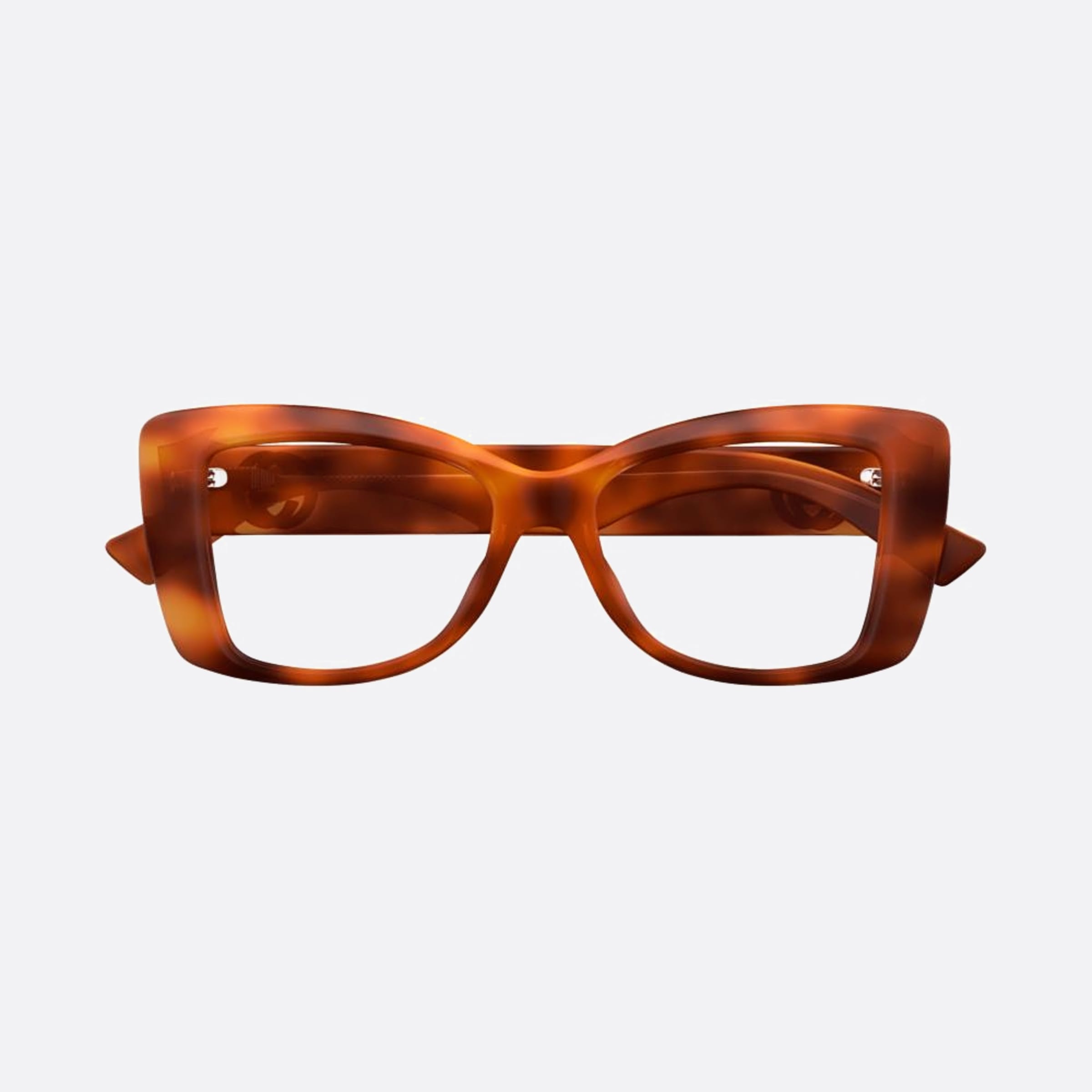 Gucci 50mm Orhvn Havana Squared Woman Eyeglasses - Main View